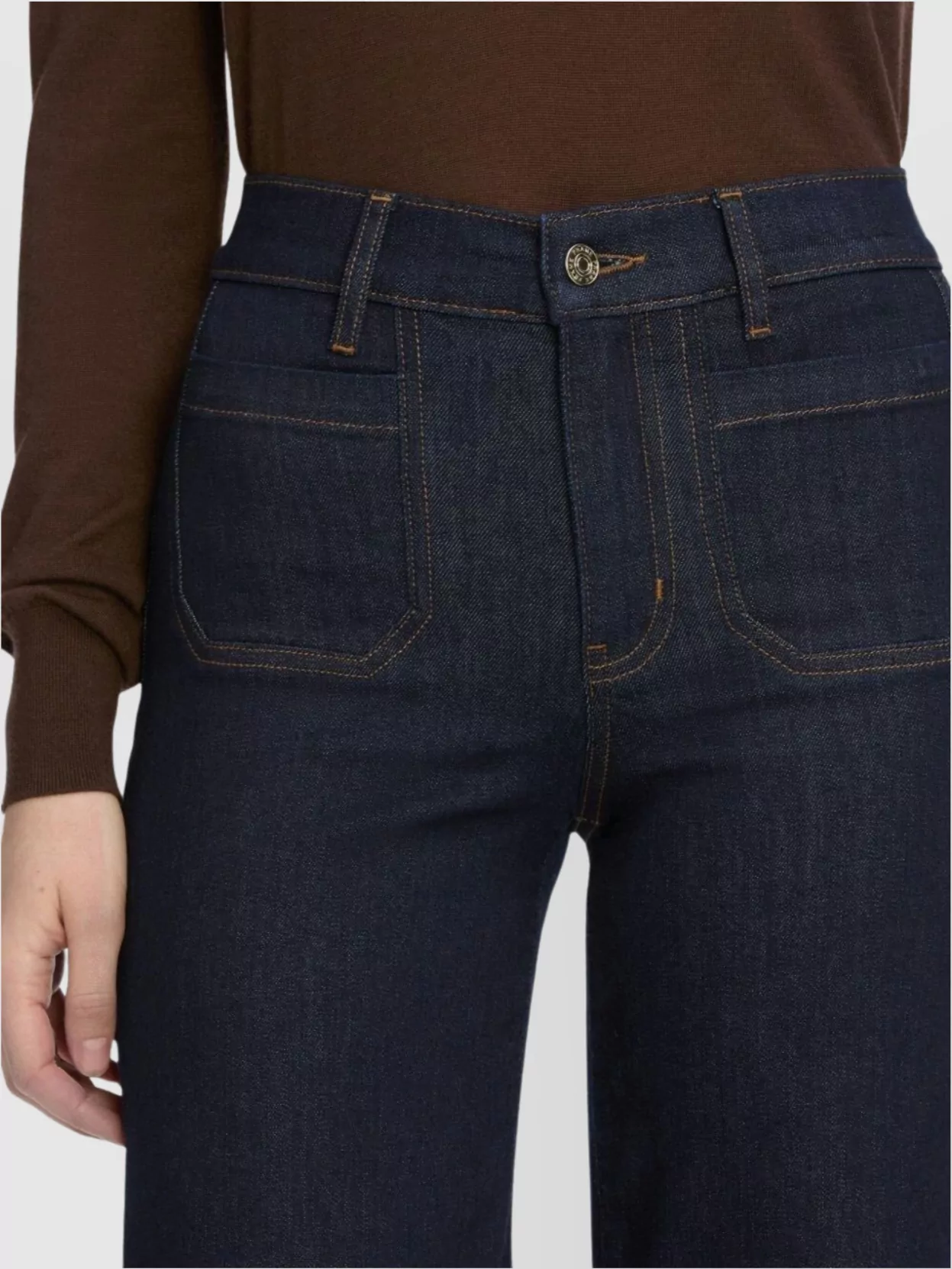 Frame Modernist High Waist Palazzo Jeans