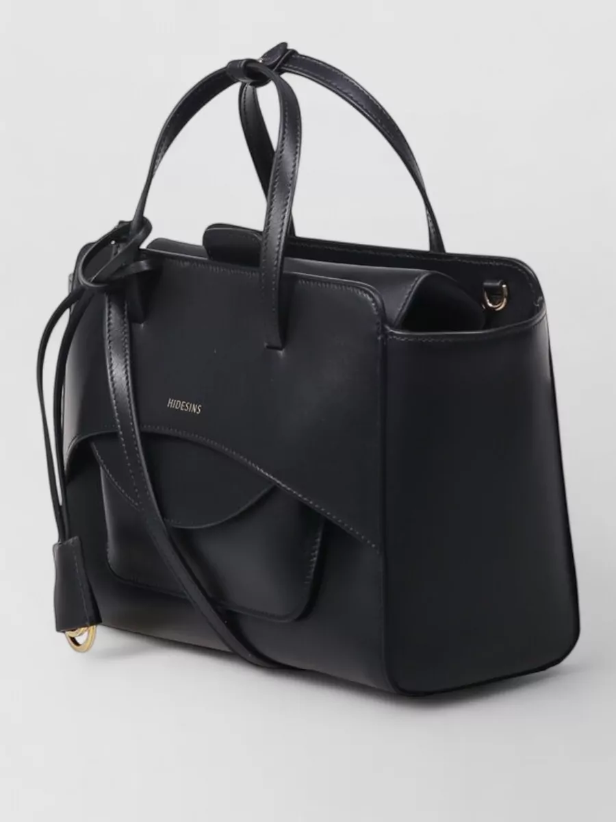 Hidesins Calf Leather Flap Medium Tote Bag