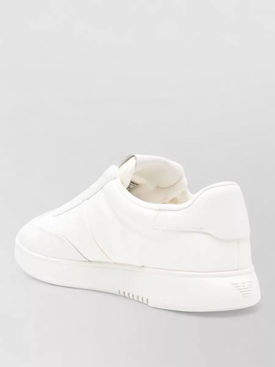 Emporio Armani Leather Low-Top Sneakers