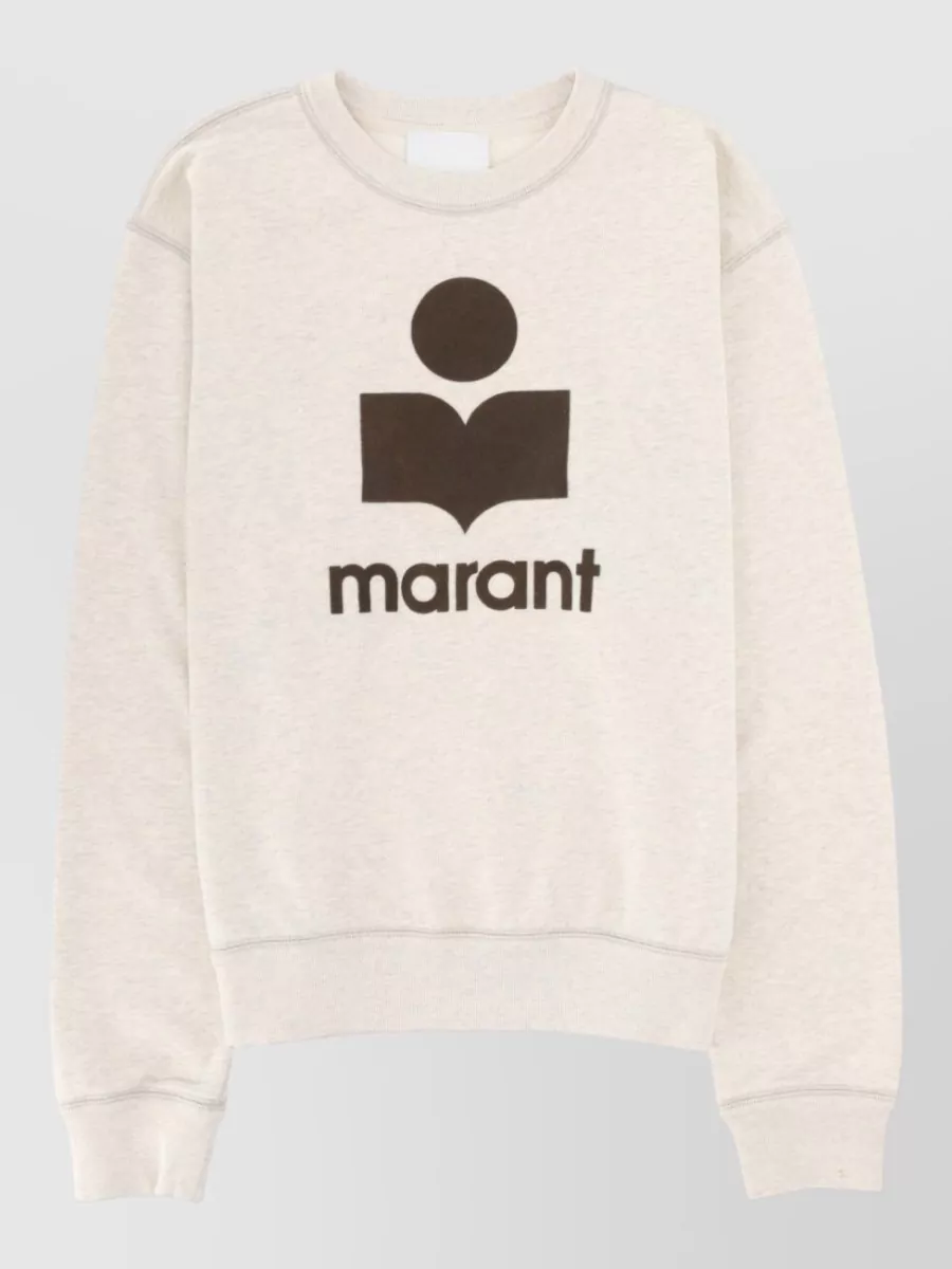 Isabel Marant cotton relaxed-fit logo-print sweatshirt