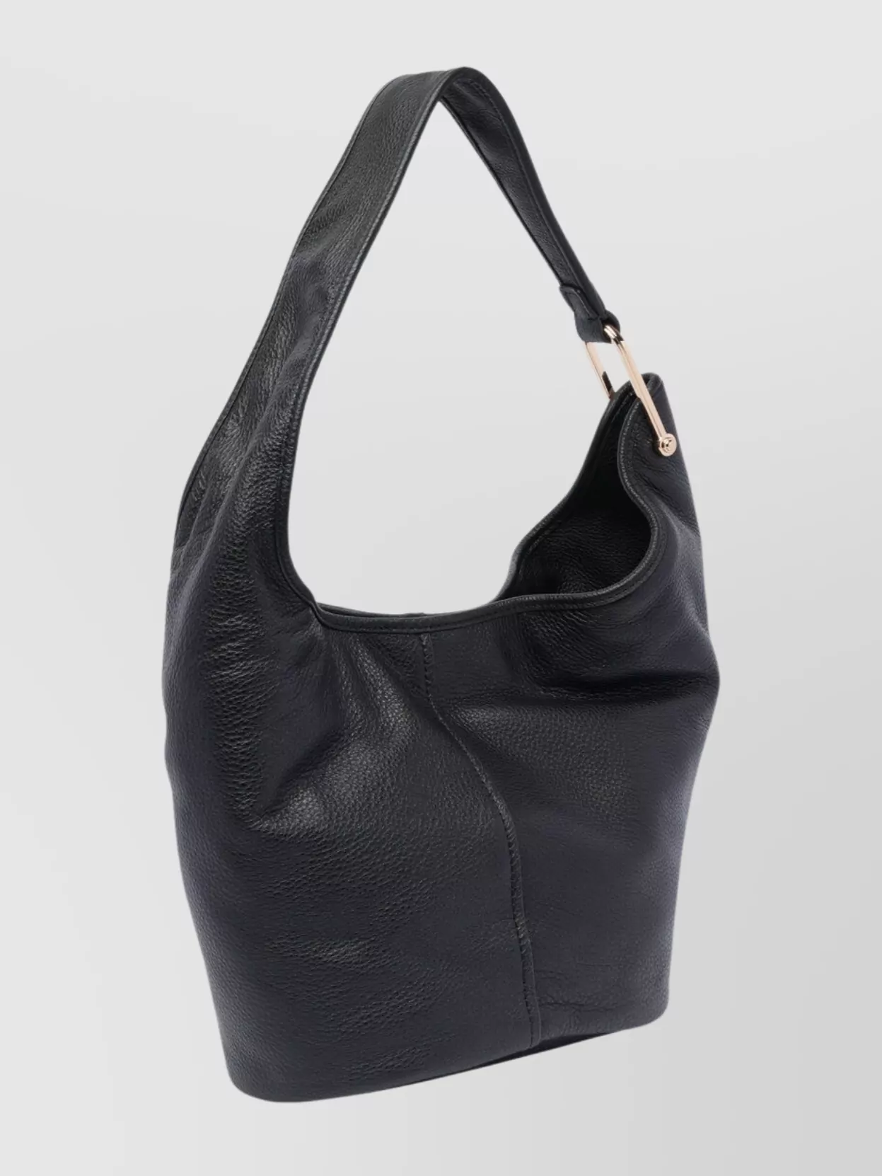 Michael Michael Kors Textured Leather Shoulder Bag With Gold-tone Hardware