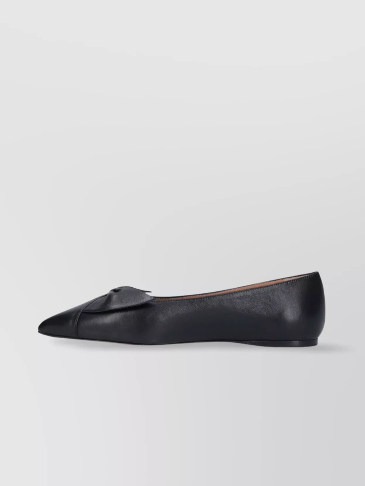 Ferragamo Bow Pointed Toe Flat Ballerina Shoes