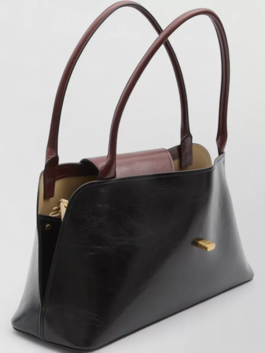 Versace La Medusa Leather Shoulder Bag