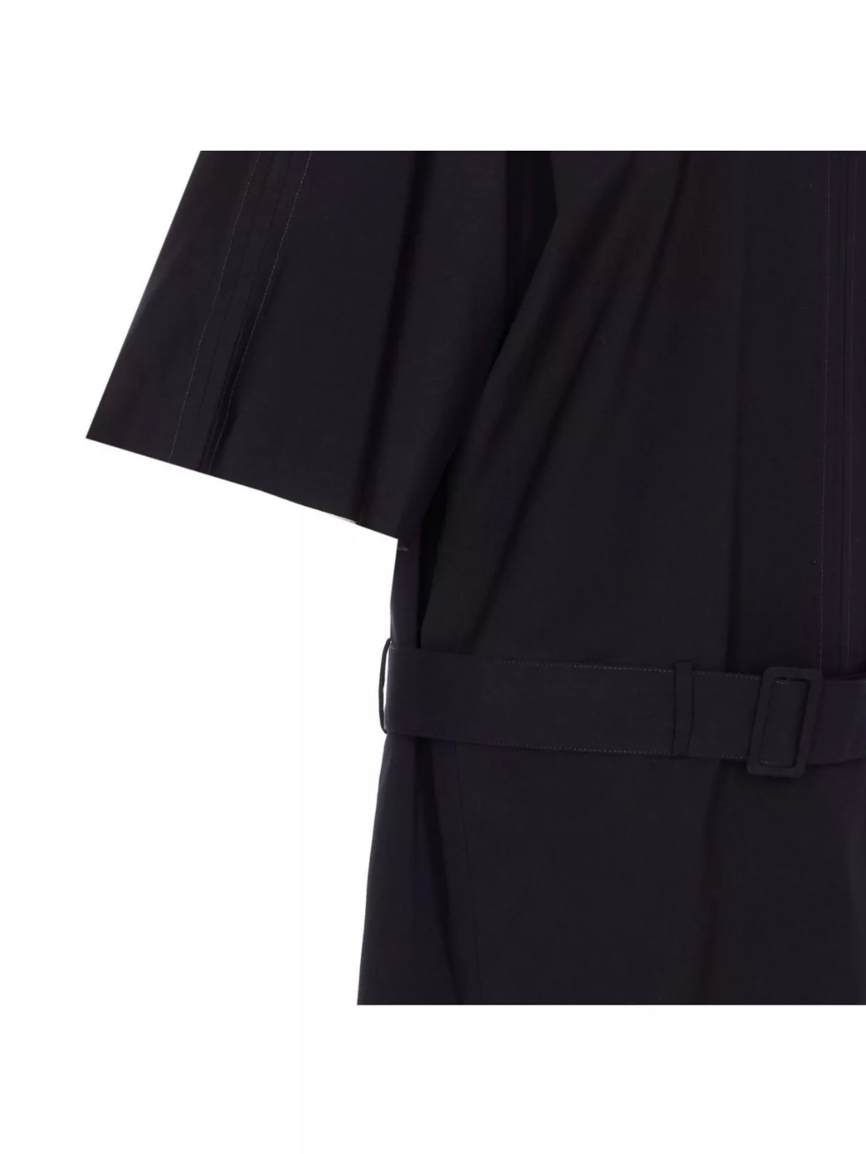 Mm6 Maison Margiela Belted Crewneck Mini Dress Wide