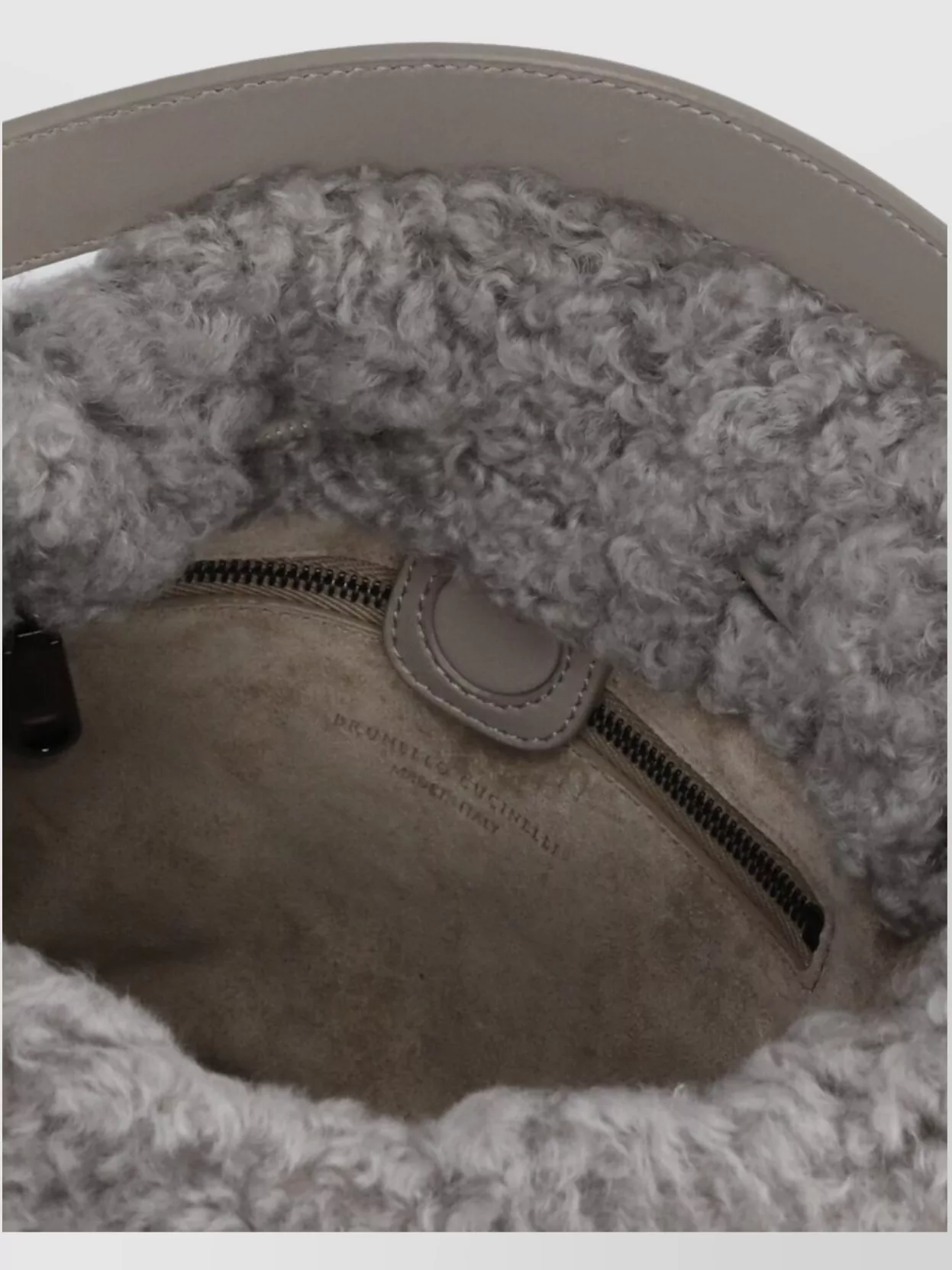 Brunello Cucinelli Fur Bag With Adjustable Shoulder Strap