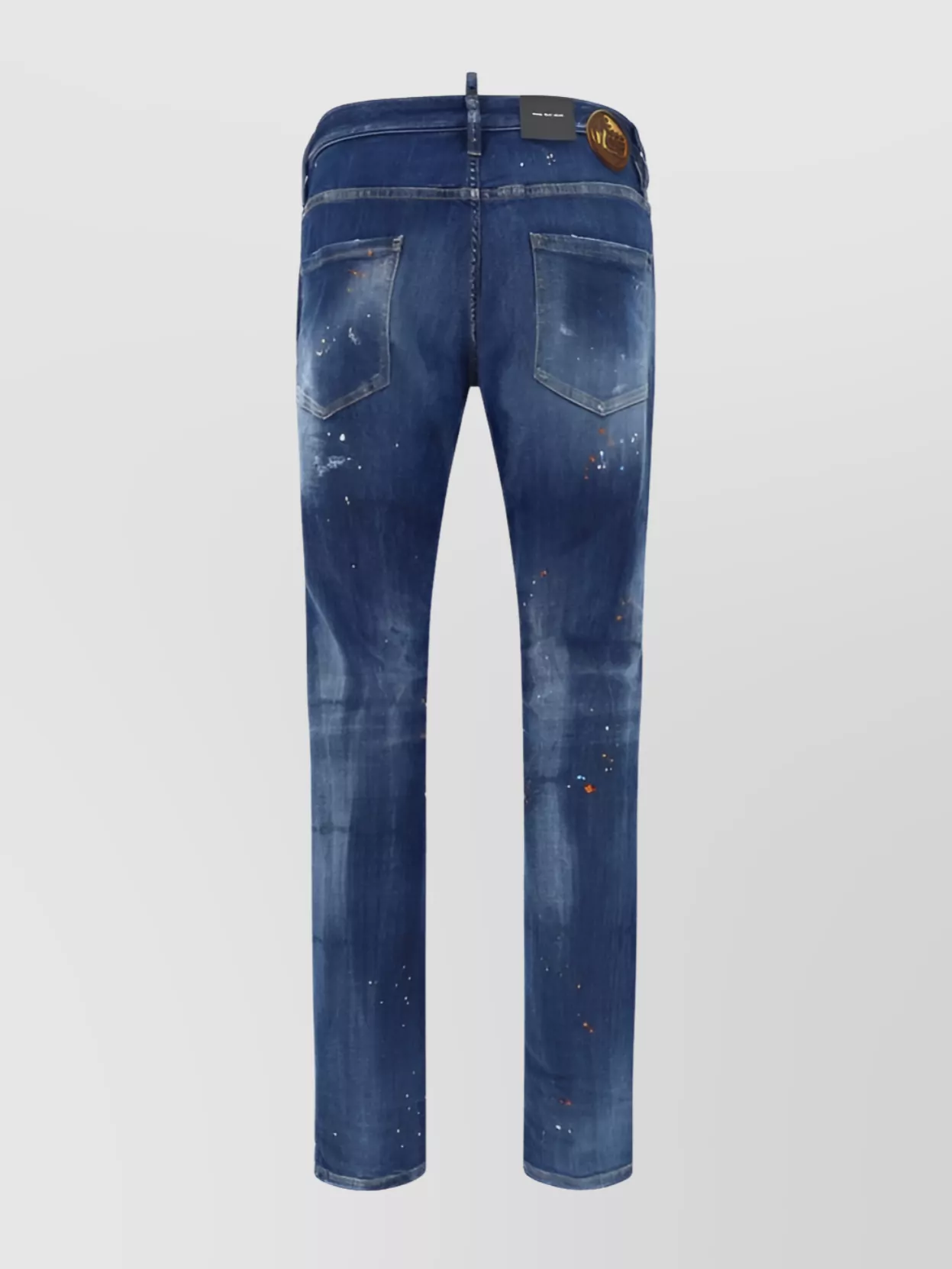 Shop Dsquared2 Faded Cotton Jeans With Paint Spots