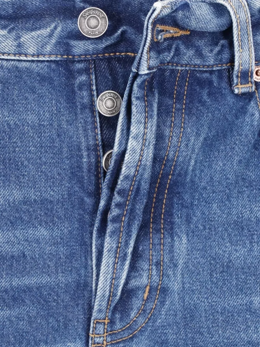 Saint Laurent Straight-Leg Denim Jeans