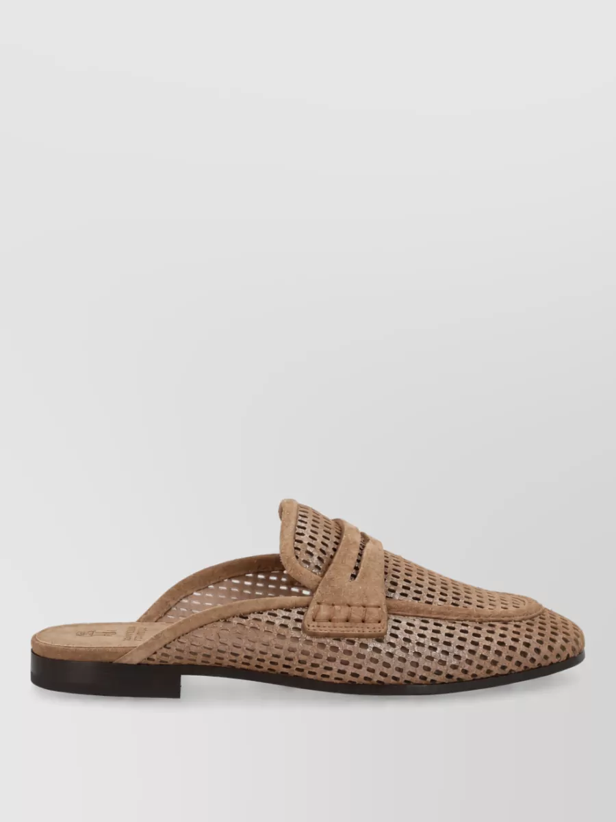 Brunello Cucinelli leather mules