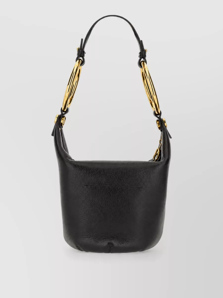 Chloé small bracelet bag leather bucket bag