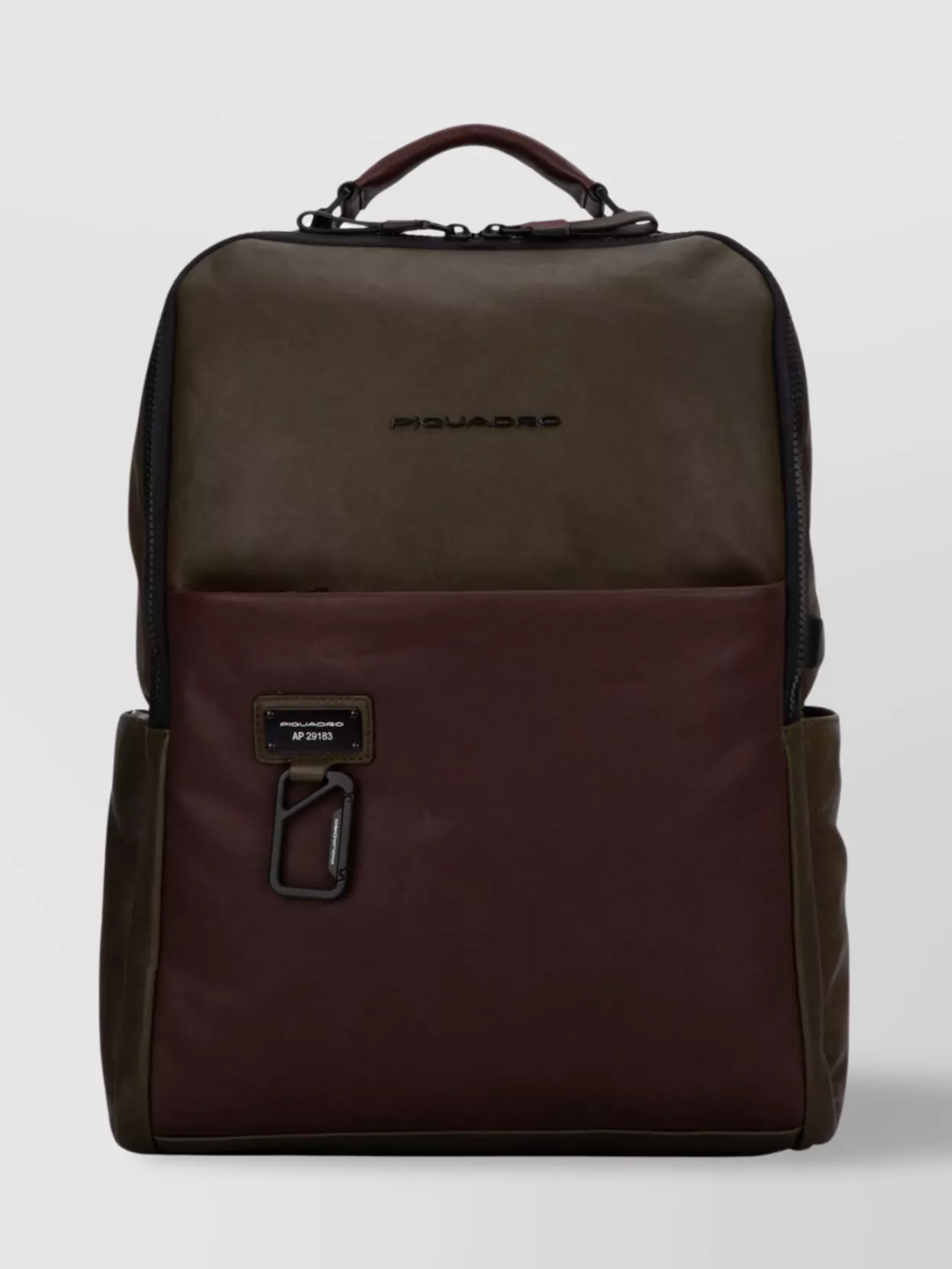 Shop Piquadro Shoulder Straps Backpack Front Pocket Handle