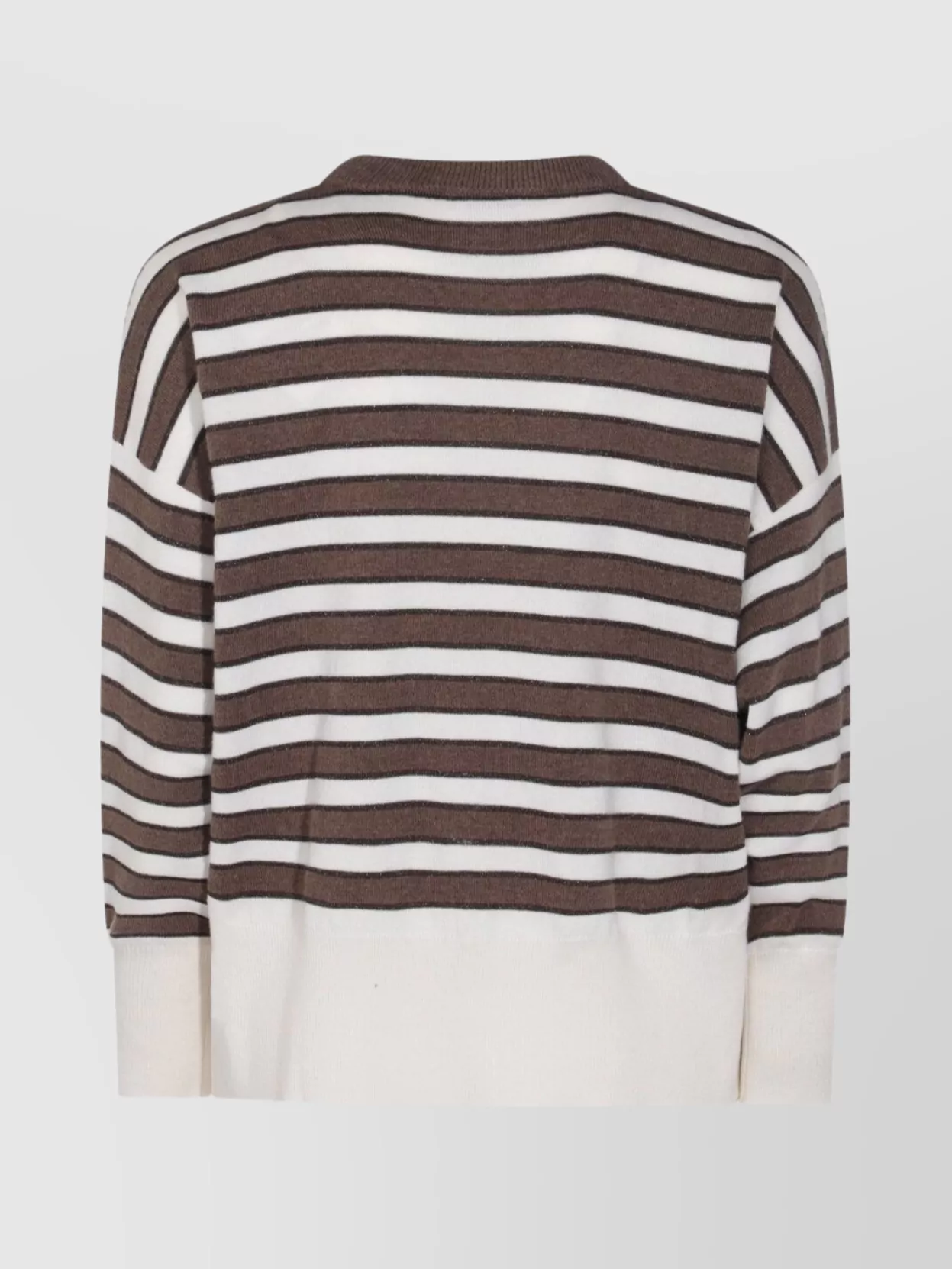 Brunello Cucinelli Crewneck Striped Knitwear Ribbed Cuffs