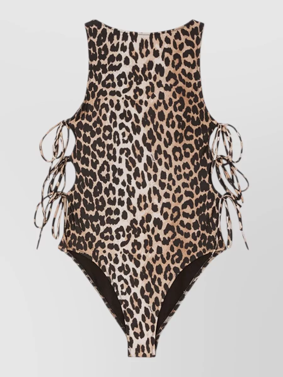 Ganni leopard swimsuit