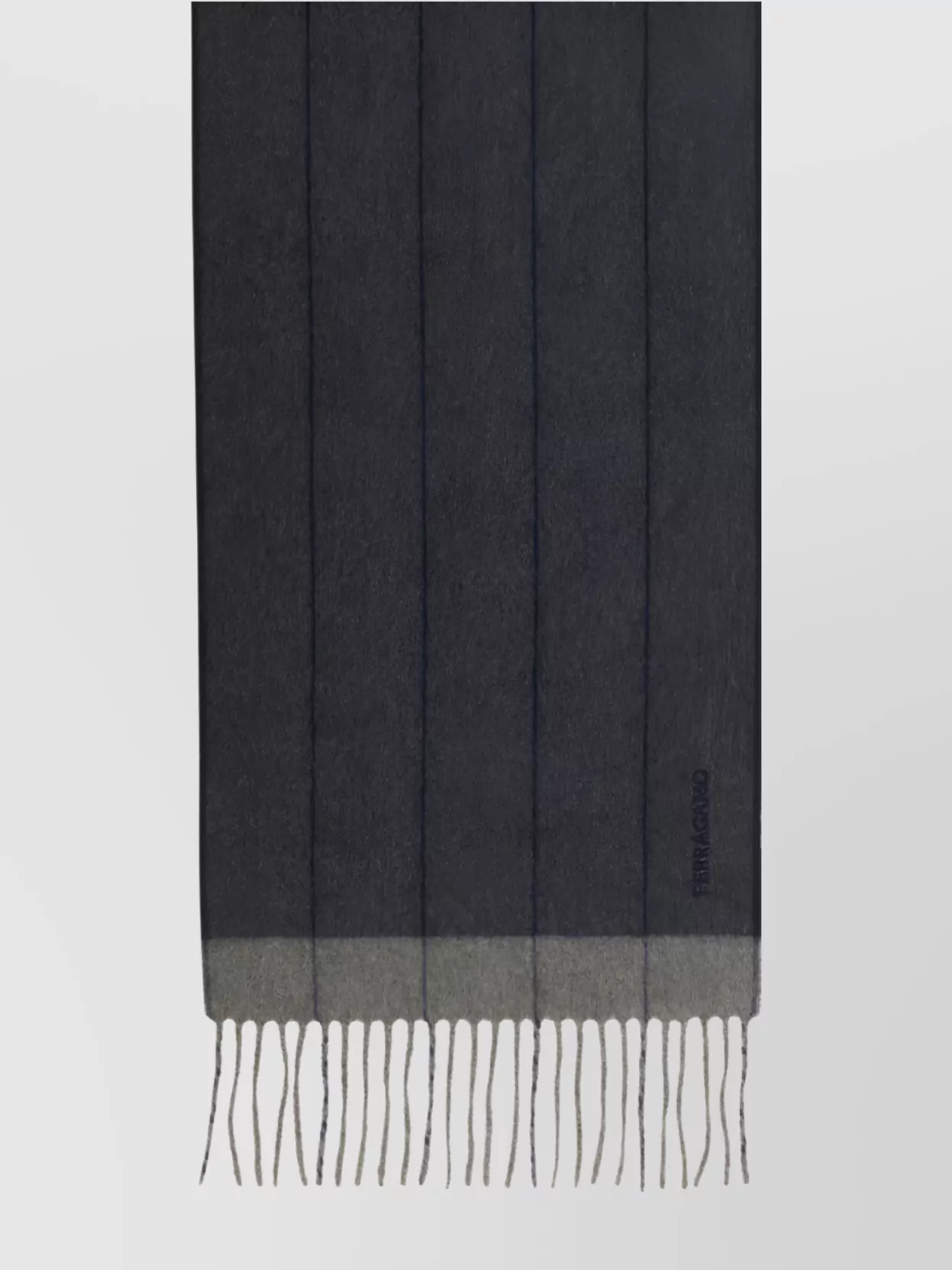 Ferragamo Cashmere And Wool Blend Scarf In Black