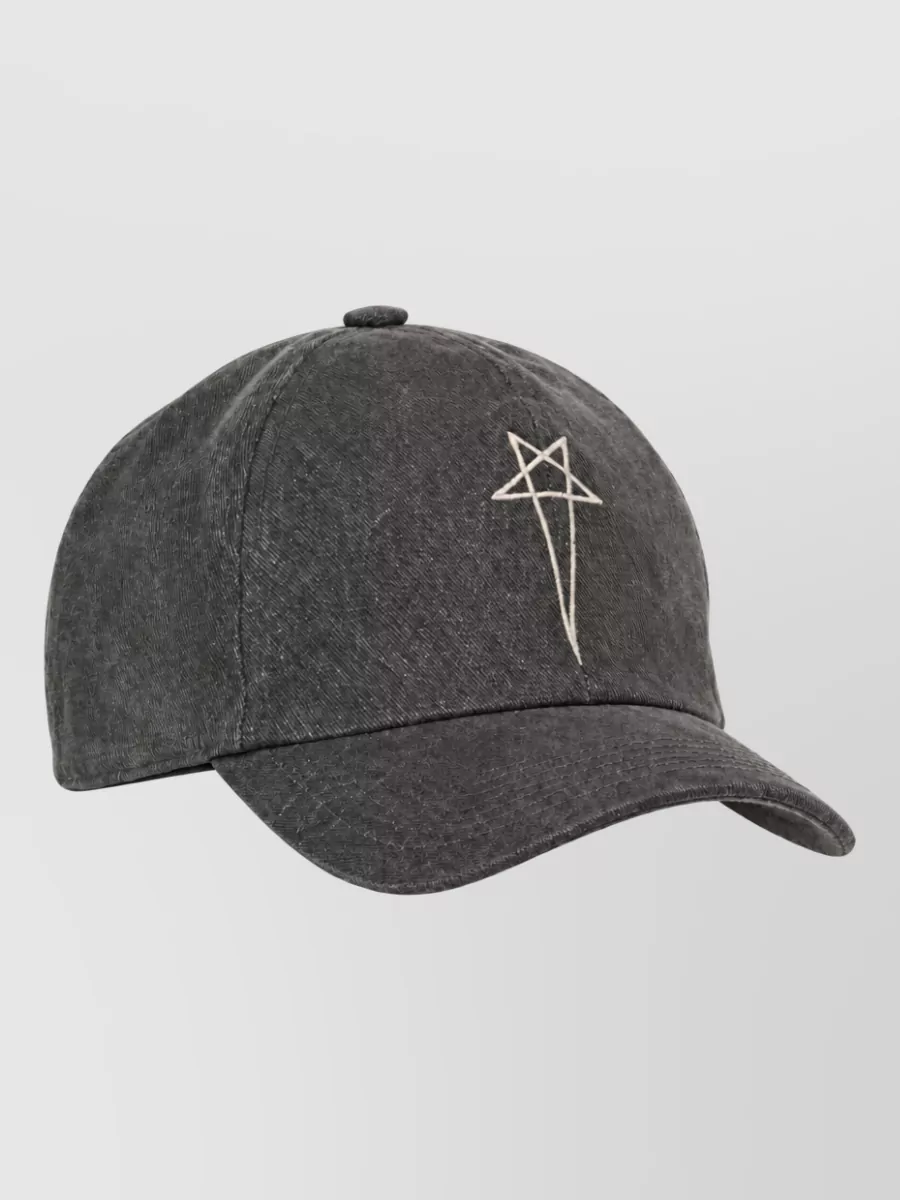 Rick Owens Cotton Baseball Cap