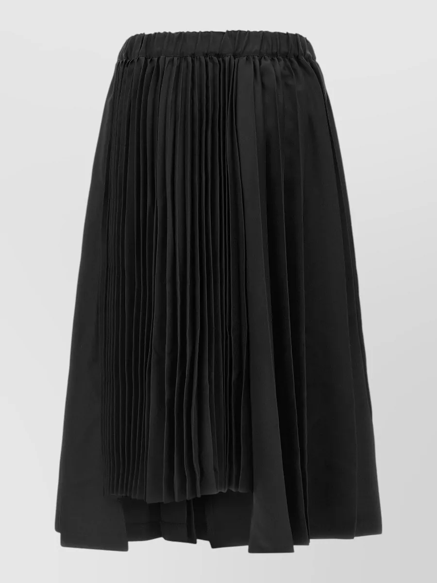 Comme Des Garçons Asymmetric Pleated Maxi Skirt