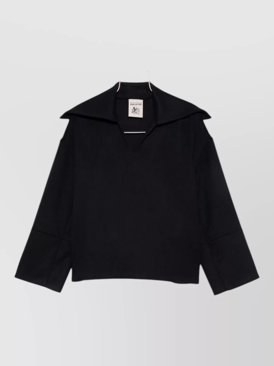Semicouture cashmere wool long-sleeve blazer