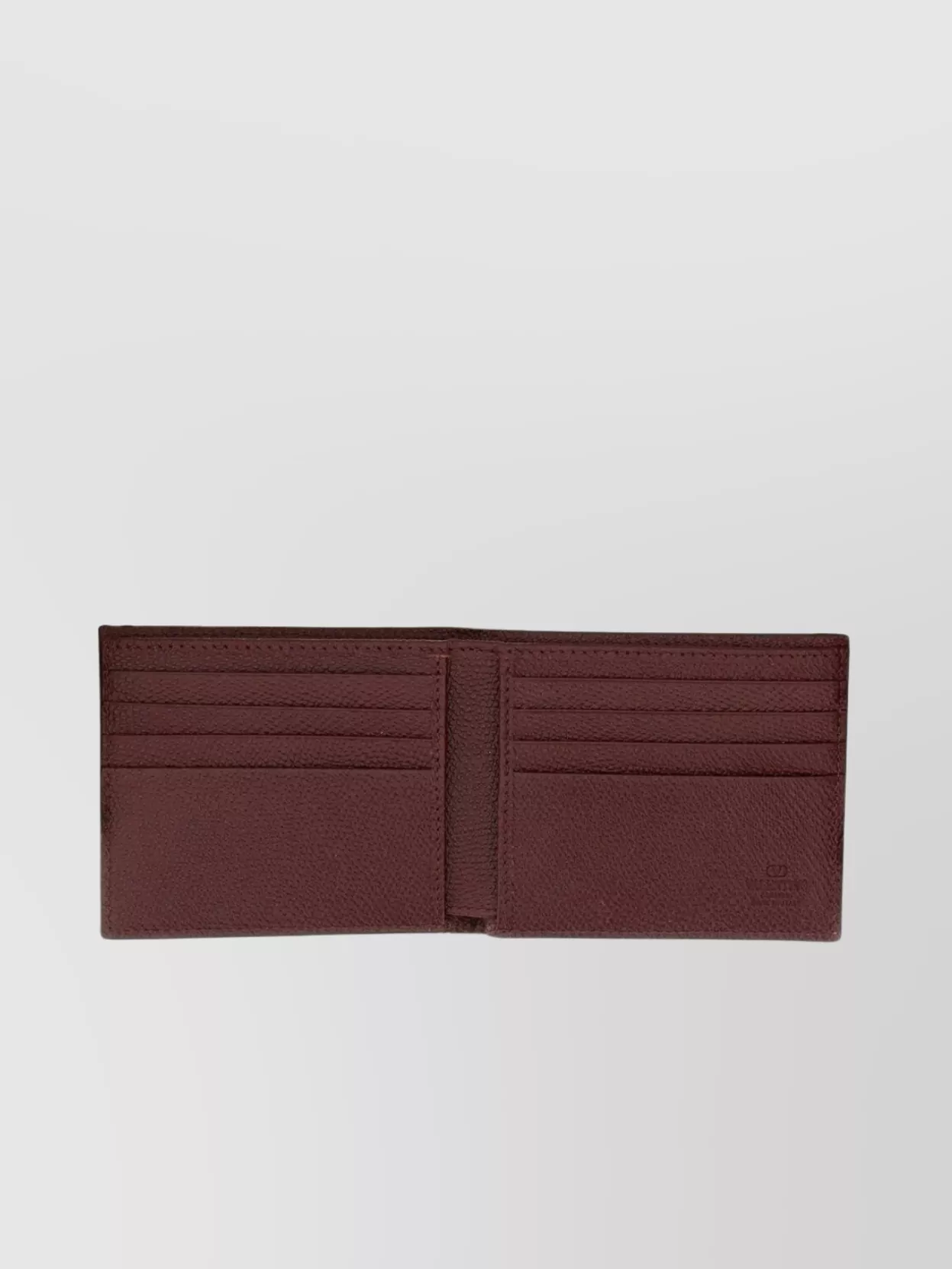 Valentino Garavani Bi-Fold Textured Vlogo Signature Wallet