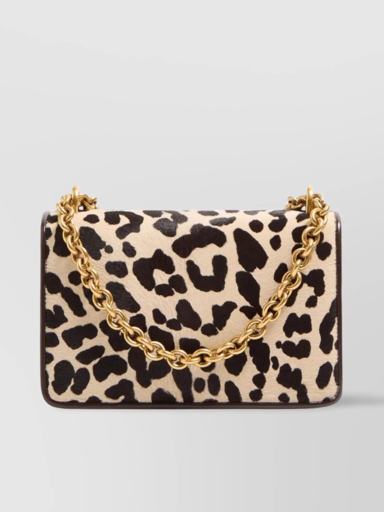 Valentino Chain Strap Leopard Print Shoulder Bag