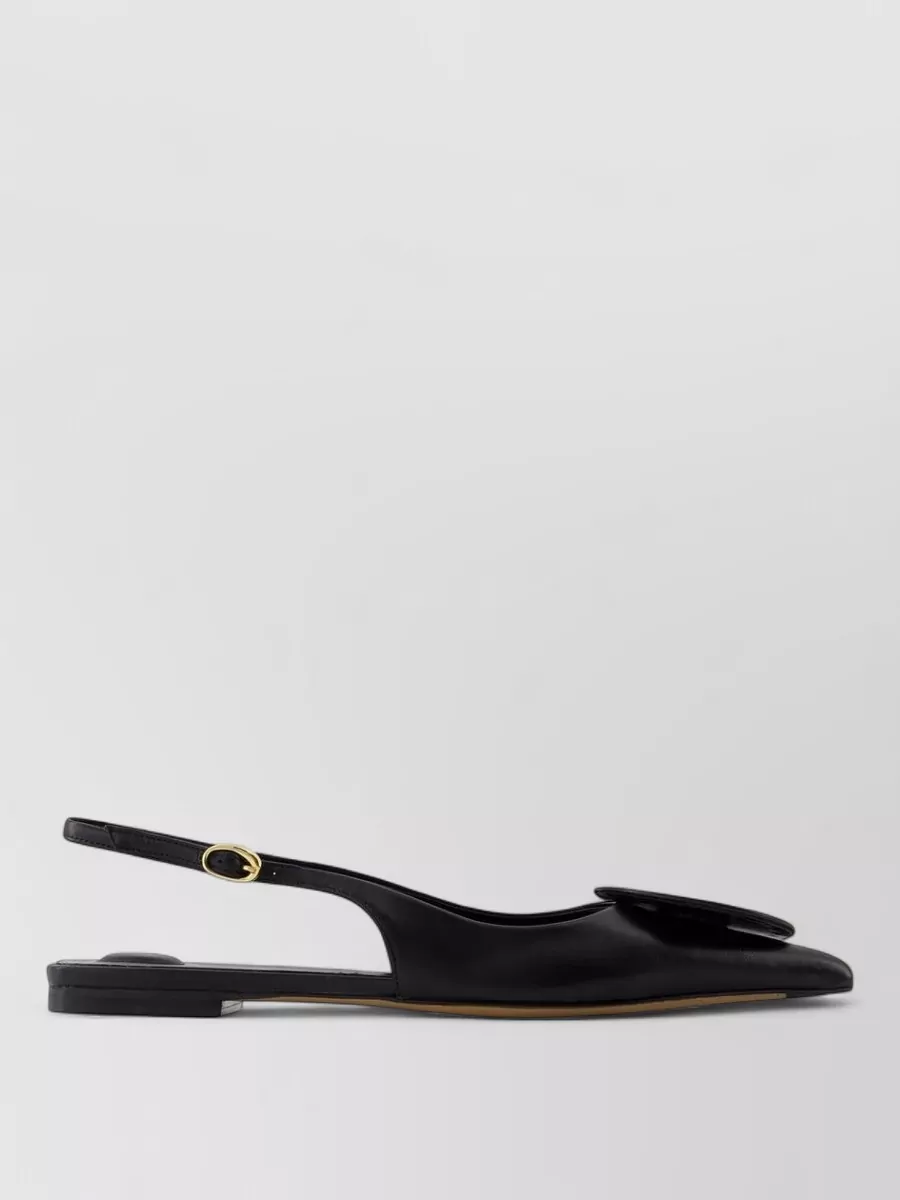 Jacquemus leather slingback ballerina shoes