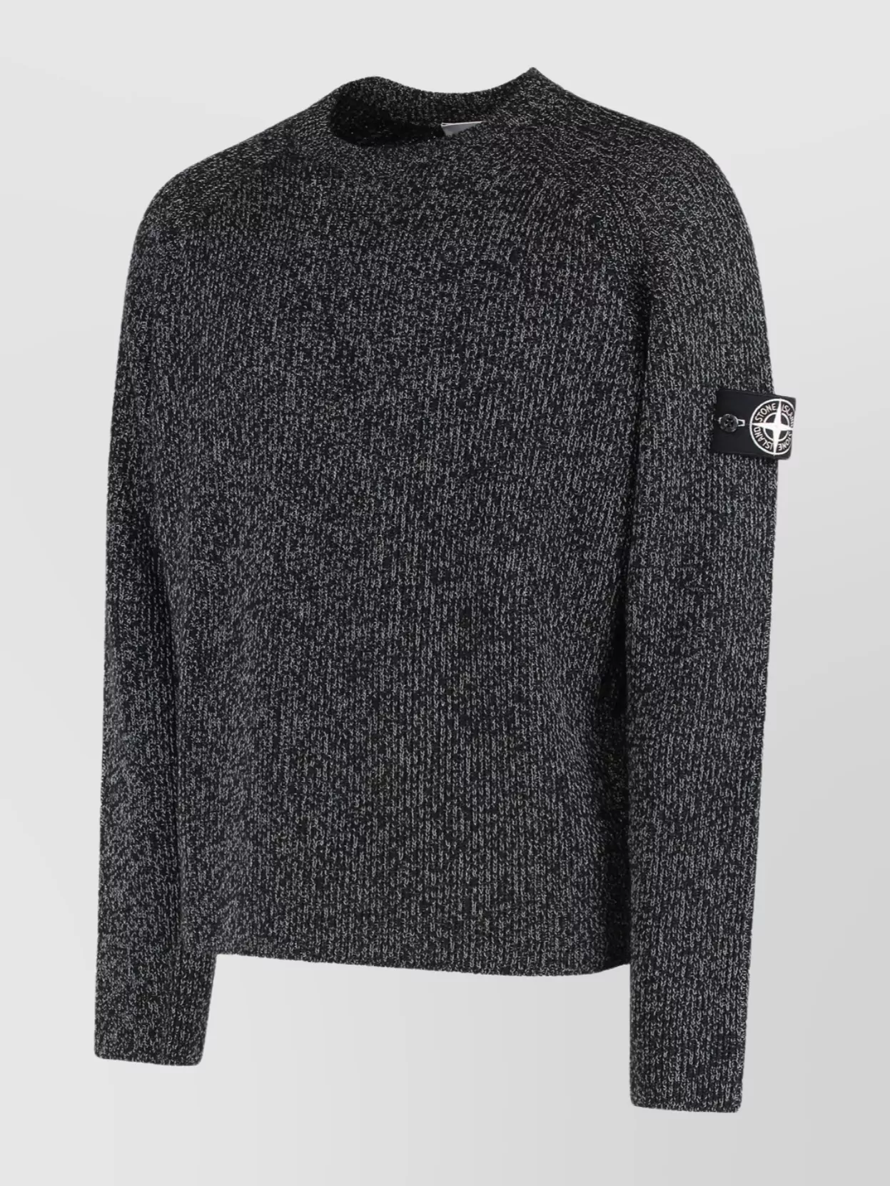 Stone Island Round Neck Wool Sweater For Casual Wear