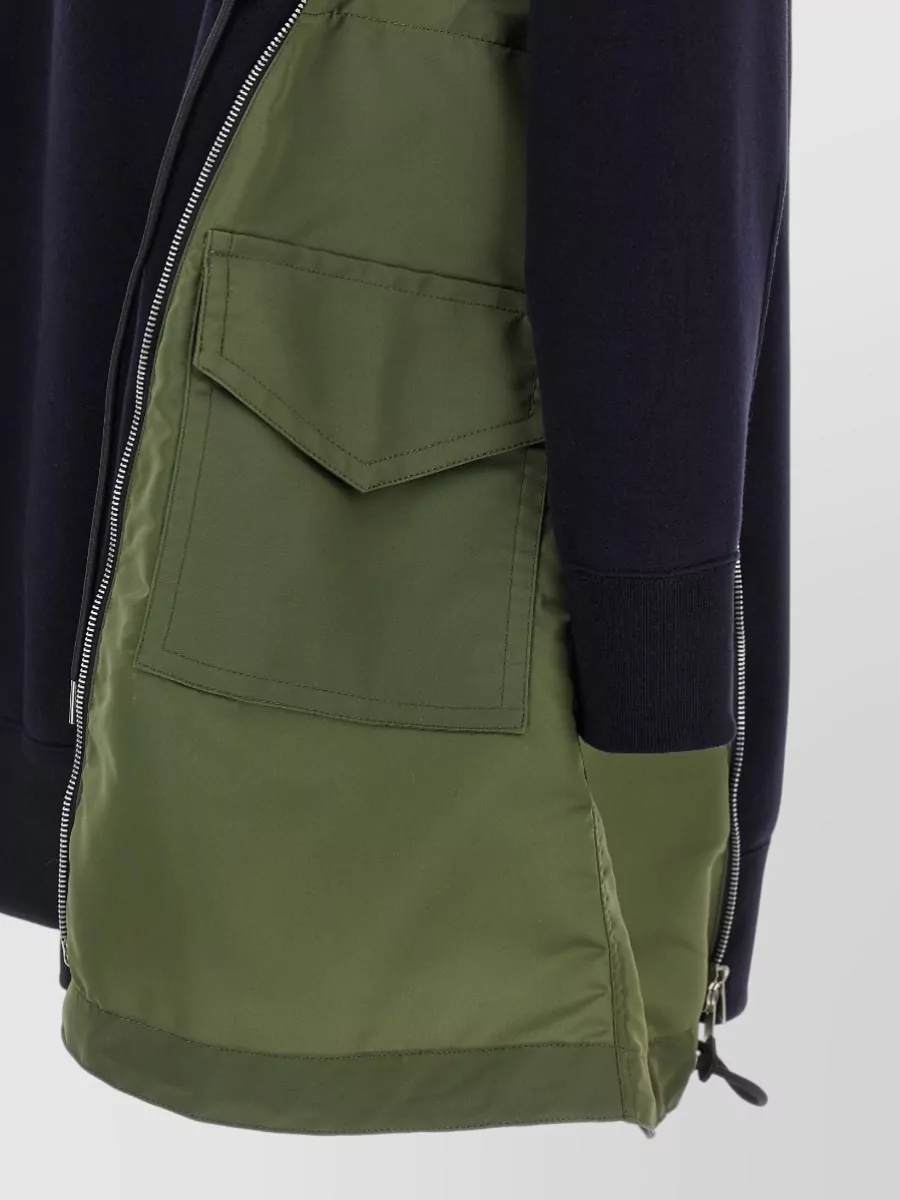 Sacai Cotton Blend Mini Dress