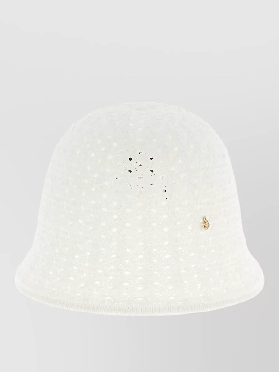 Maison Michel Lison Crochet Hat Textured Design Embellishments
