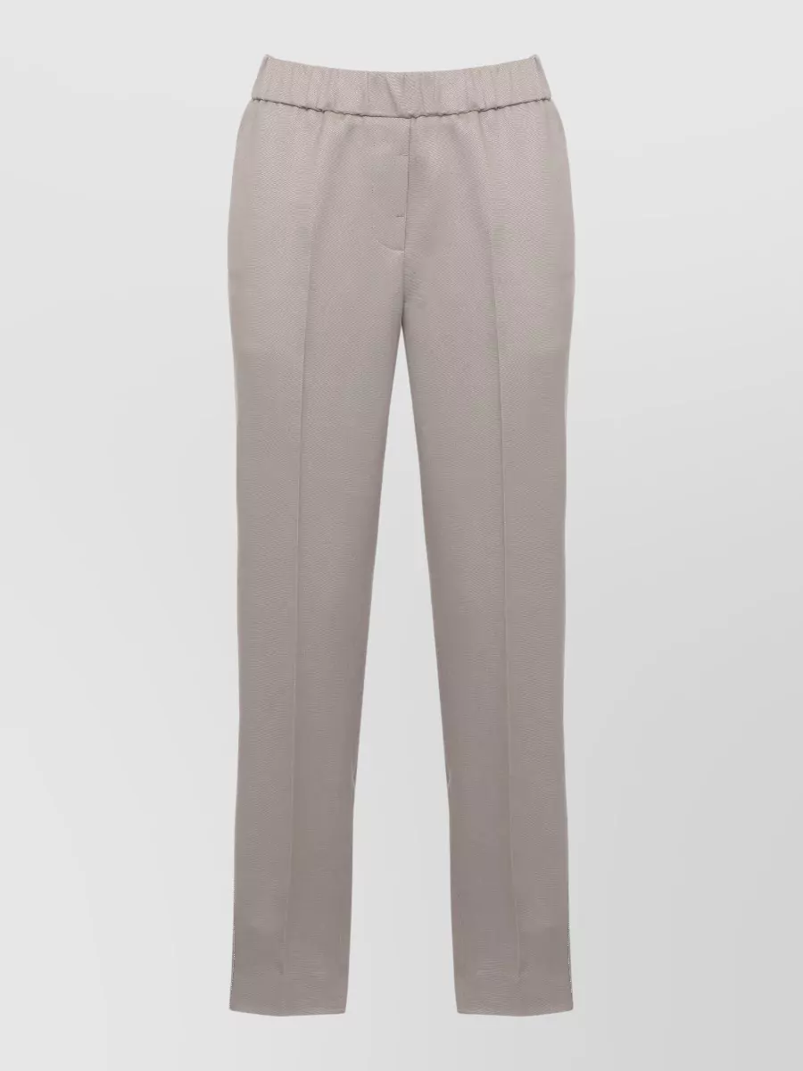 Peserico Linen Straight-Leg Trousers