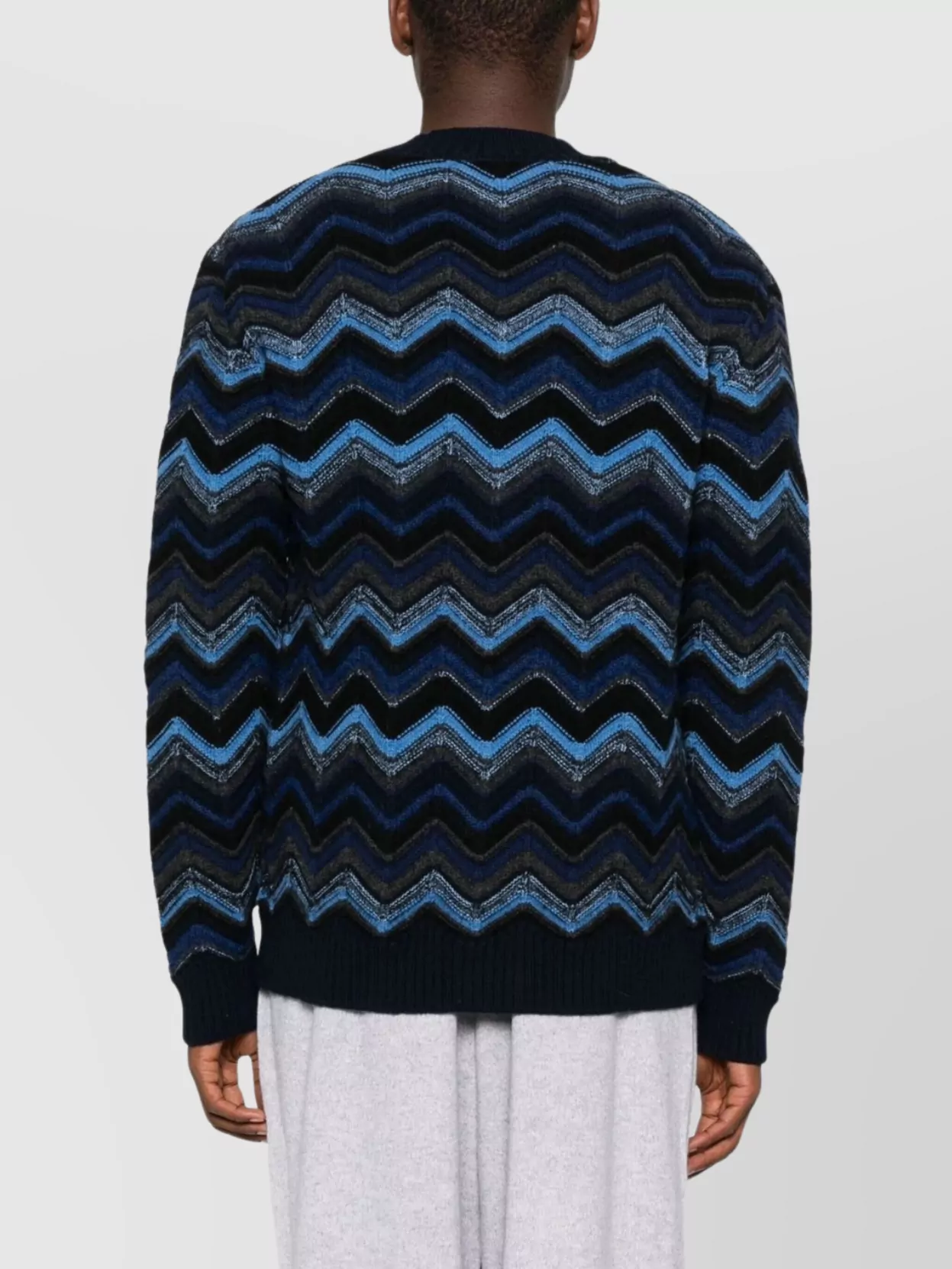 Missoni Chevron Pattern Long Sleeve Cardigan