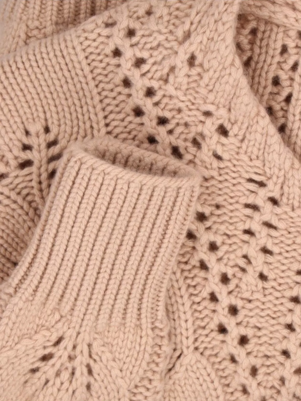 Ermanno Scervino Cable Knit Long Sleeve V-Neck Sweater