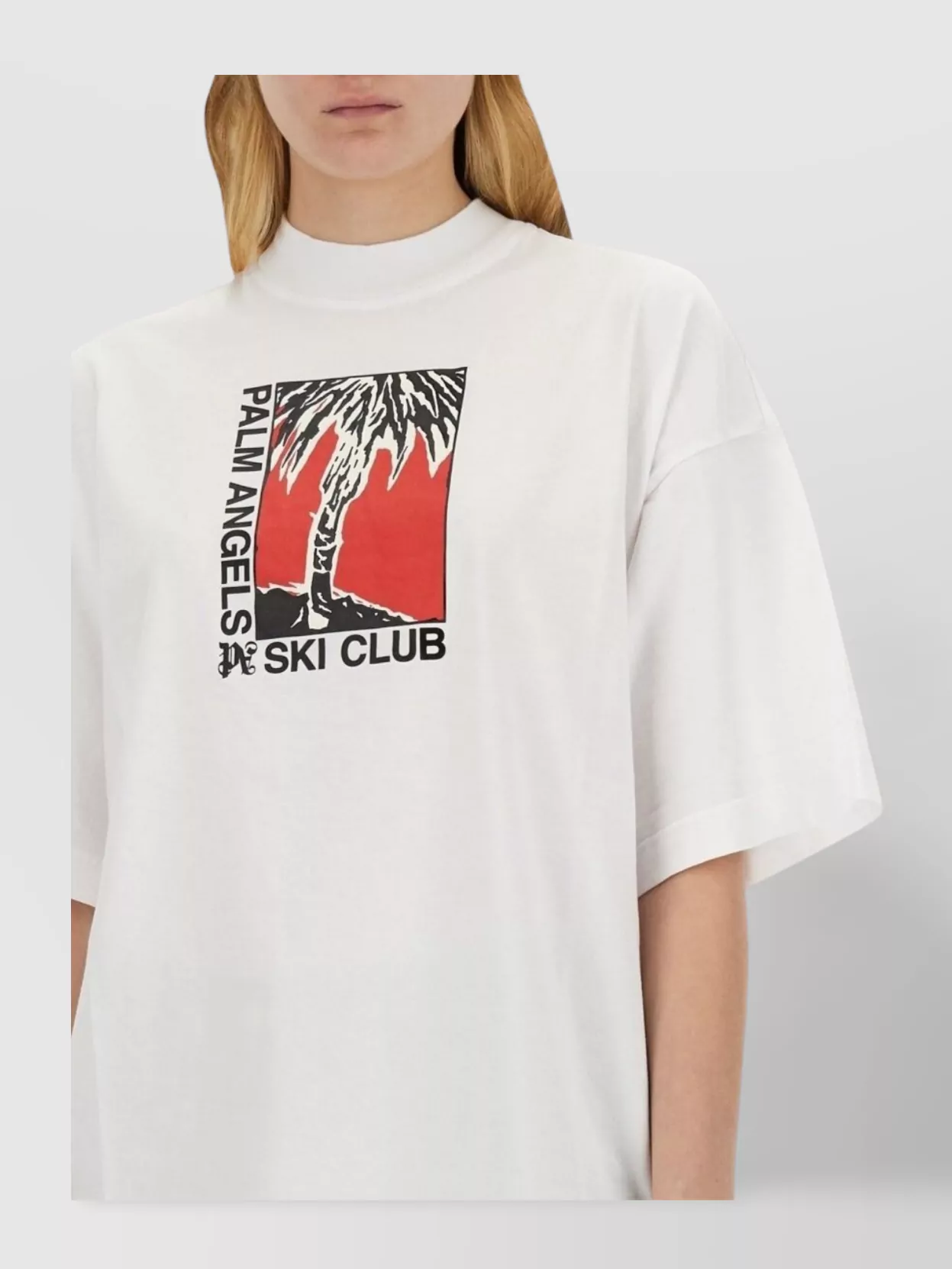 Palm Angels Ski Club Graphic Print Crew Neck T-shirt