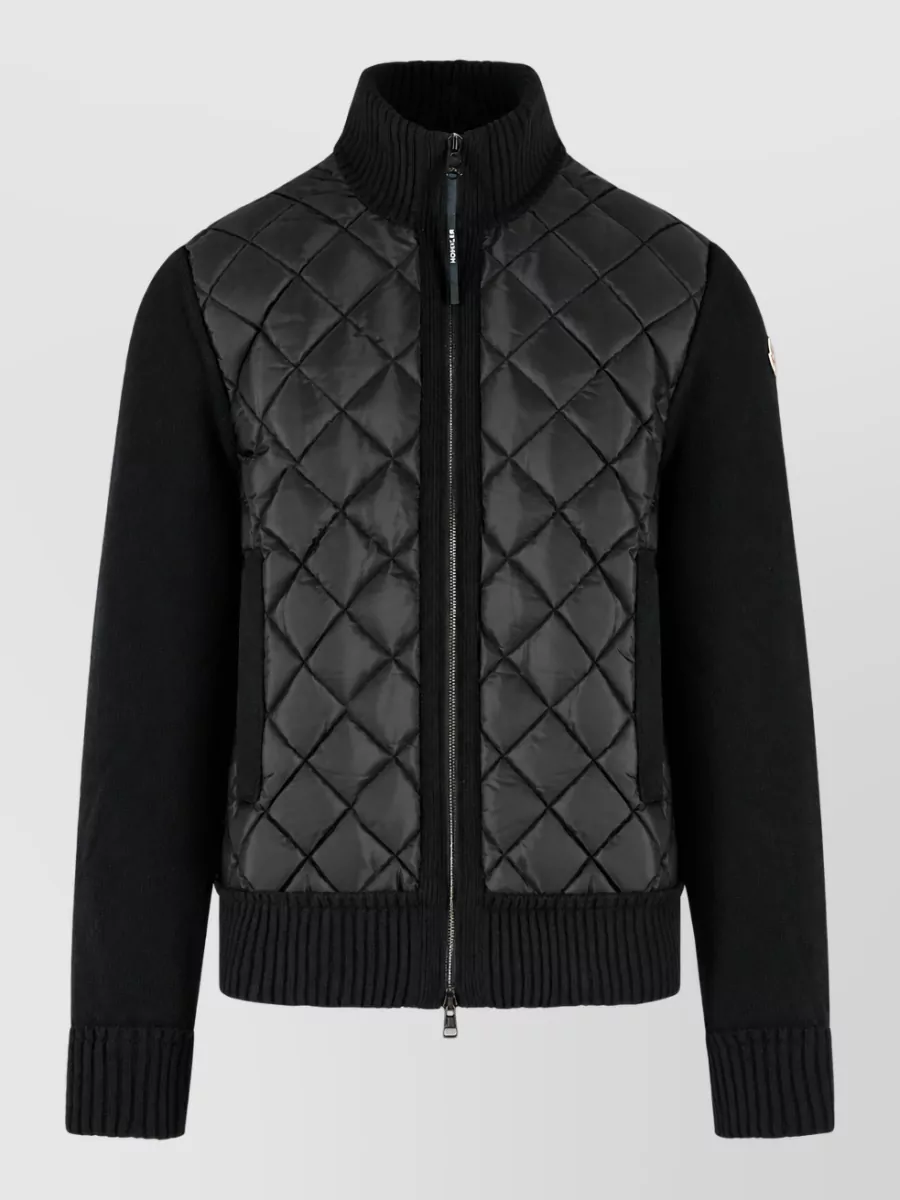 Moncler cashmere padded bomber jacket