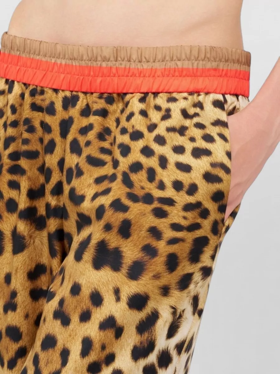 Roberto Cavalli Silk Wide-Leg Trousers