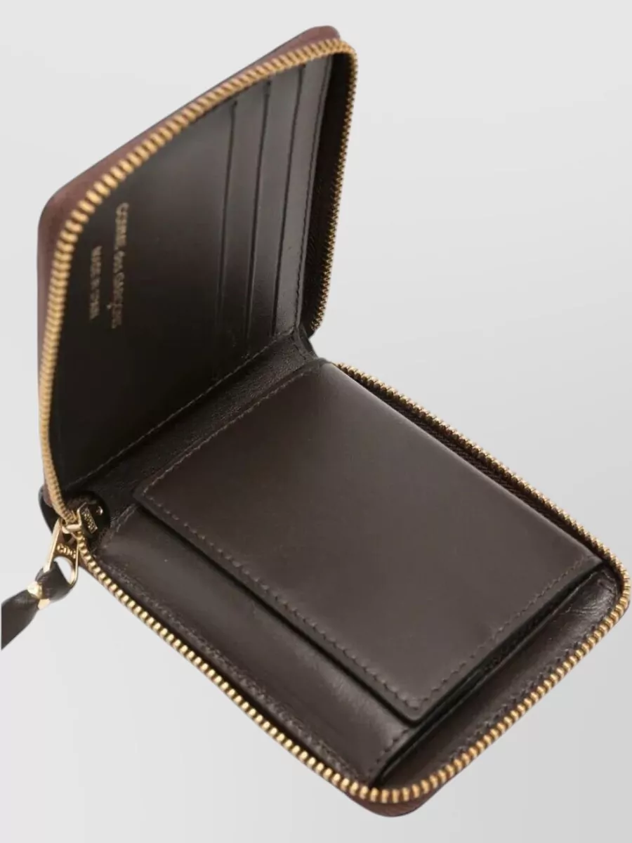 Comme Des Garçons Leather Line Compact Bifold Wallet 110X85