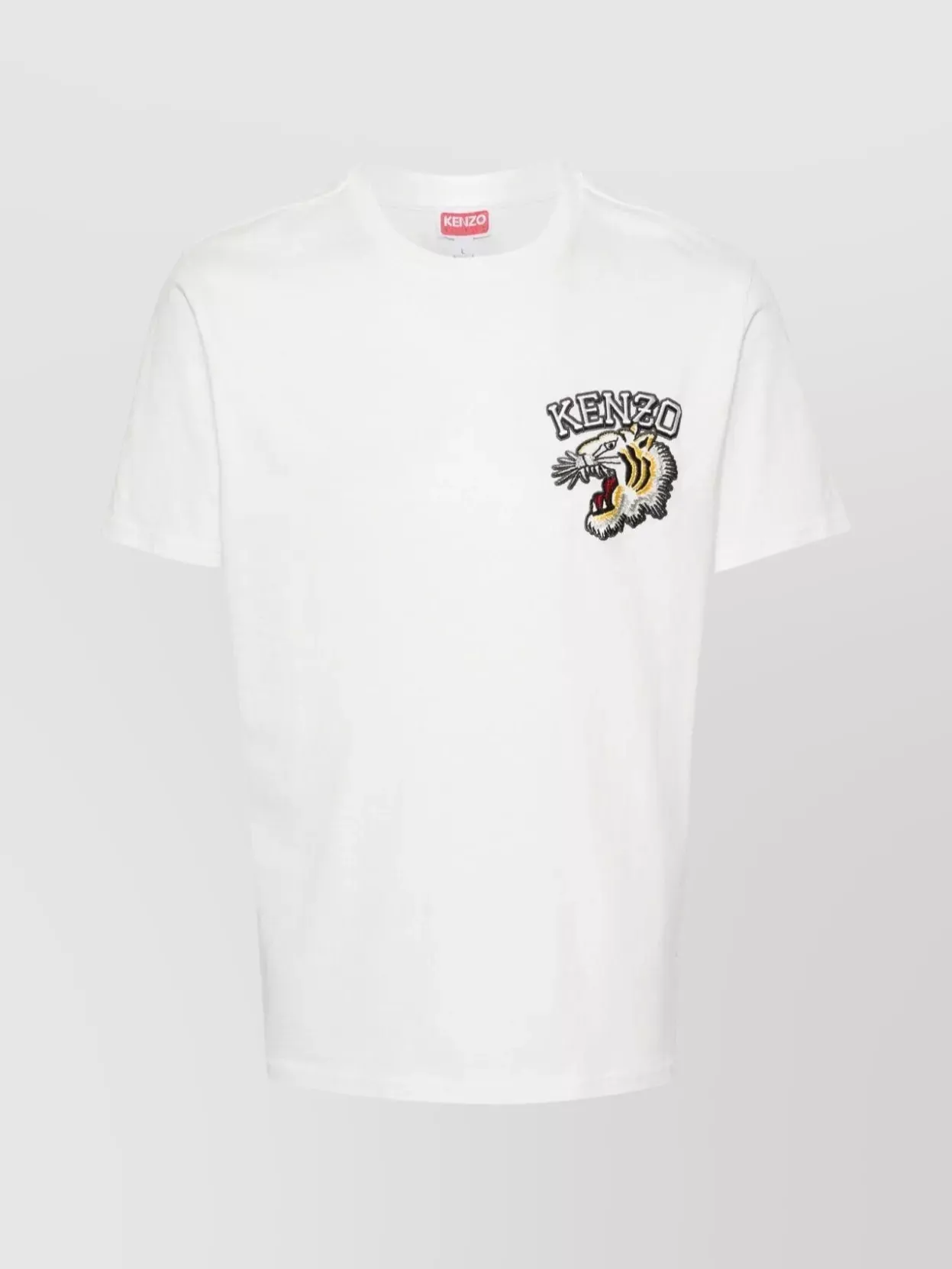 Shop Kenzo Embroidered Jungle Crew Graphic T-shirt In White