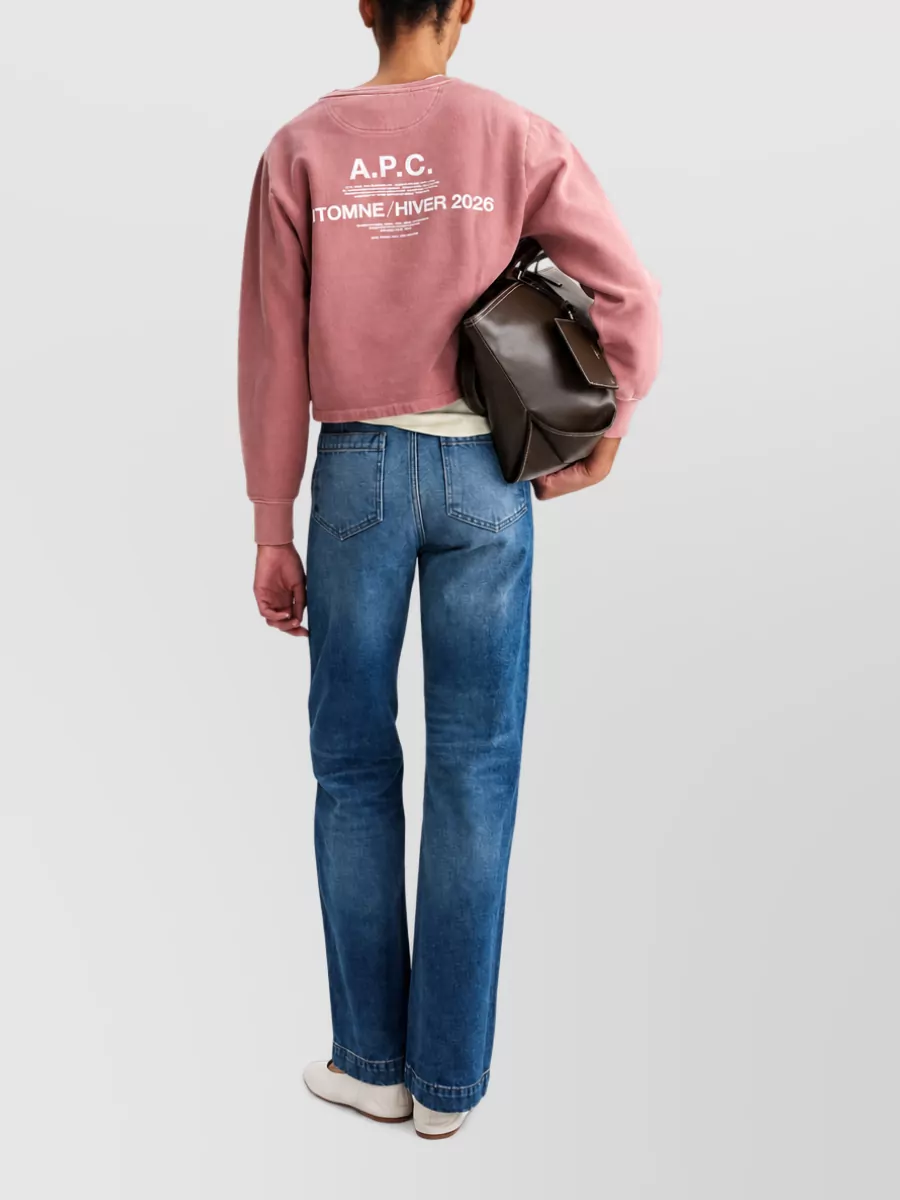 A.p.c. Organic Cotton Crewneck Sweatshirt