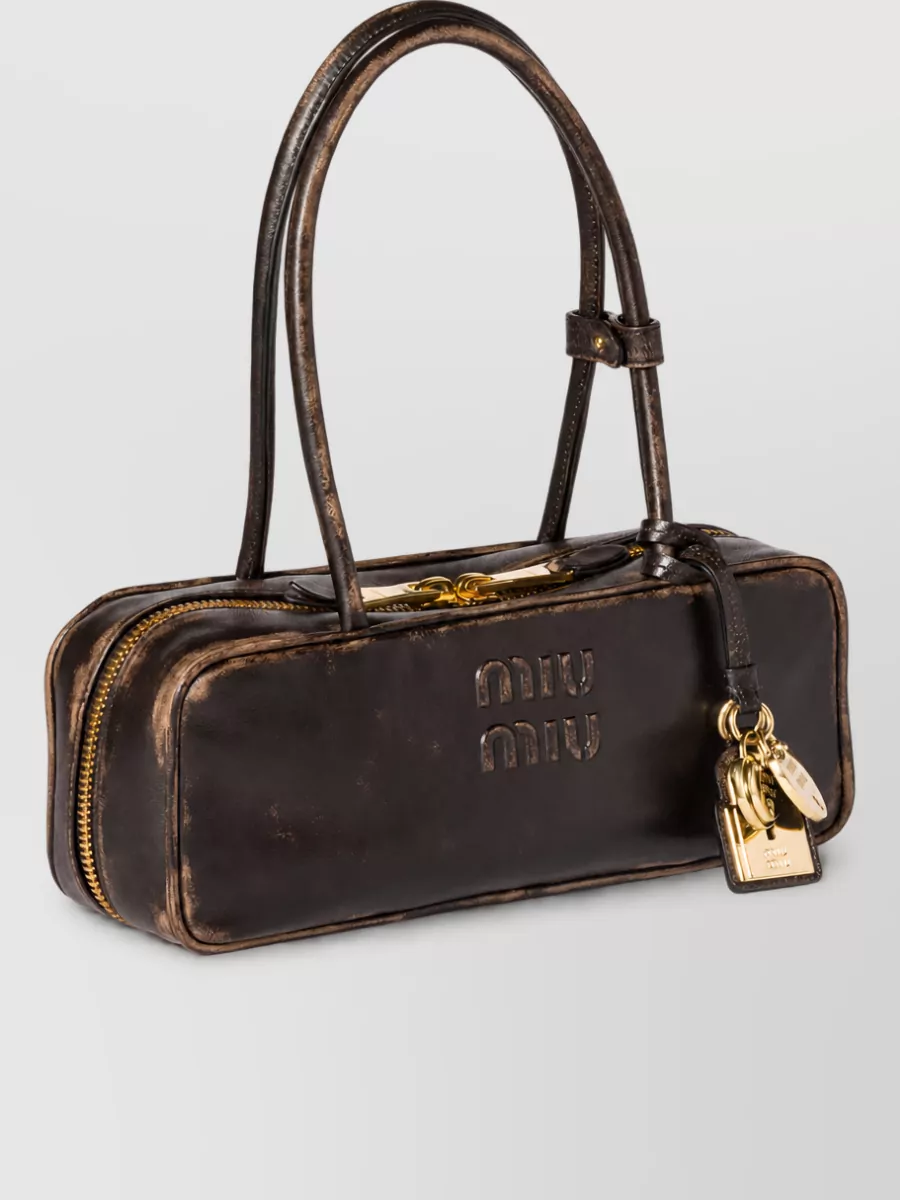 Miu Miu Beau Nappa Leather Clutch Bag