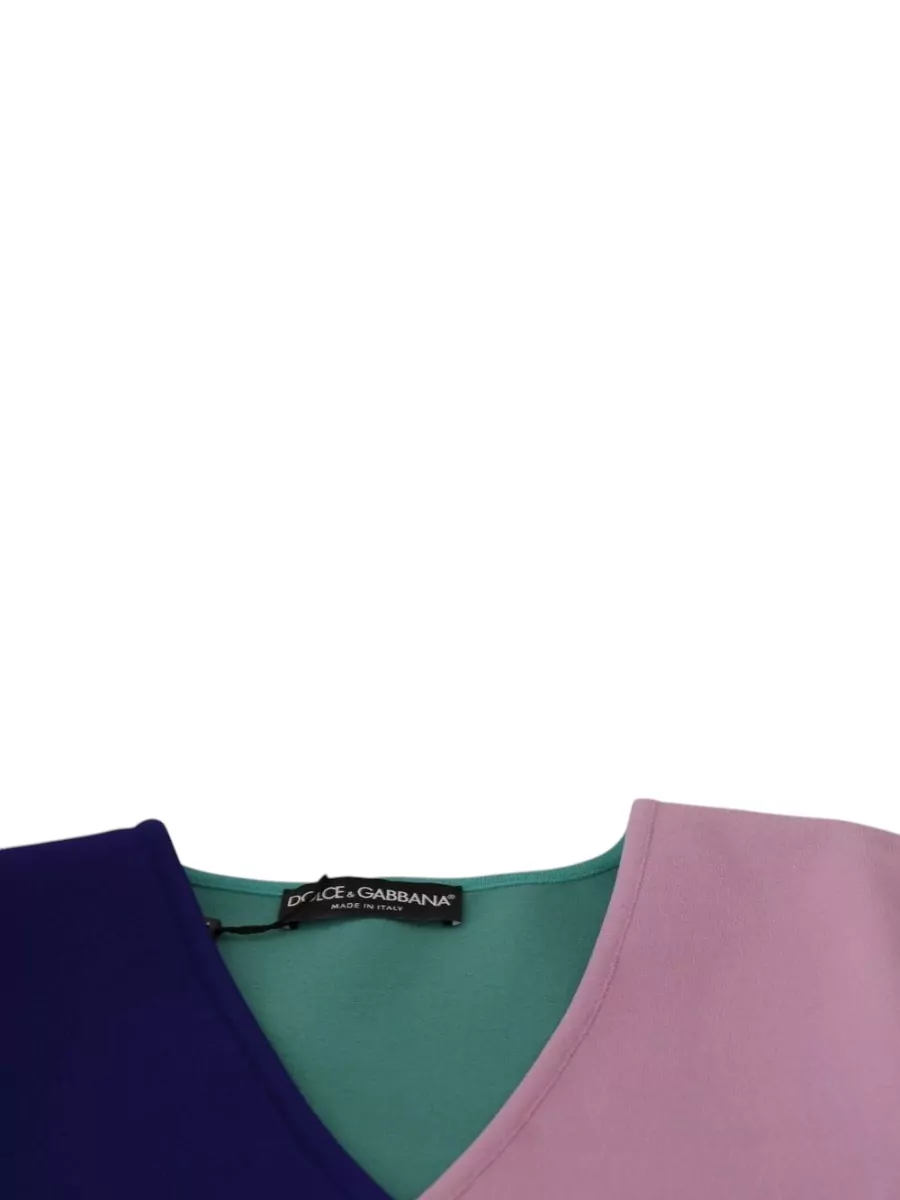 Dolce&Gabbana Viscose Slim-Fit V-Neck Long-Sleeve Sweater