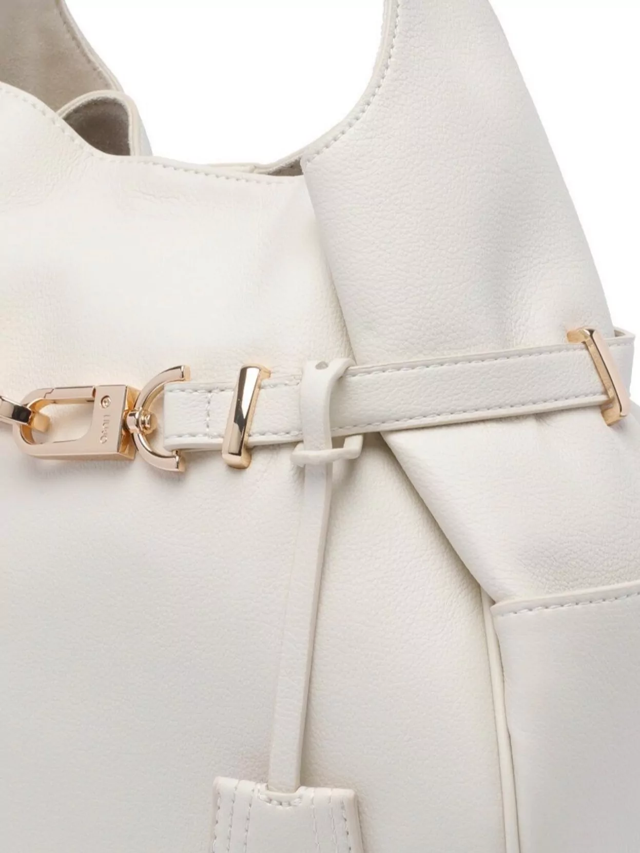 Liu •jo Liu Jo Beige Shoulder Bag With Decorative Buckle
