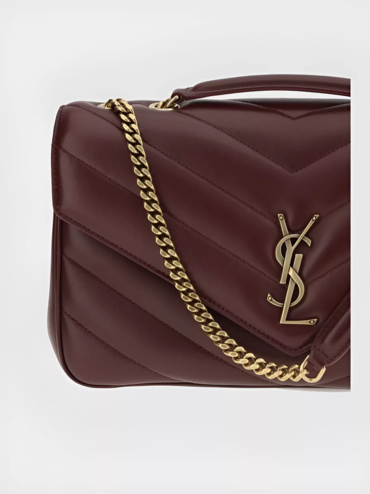 Saint Laurent Loulou Quilted Chevron Shoulder Bag