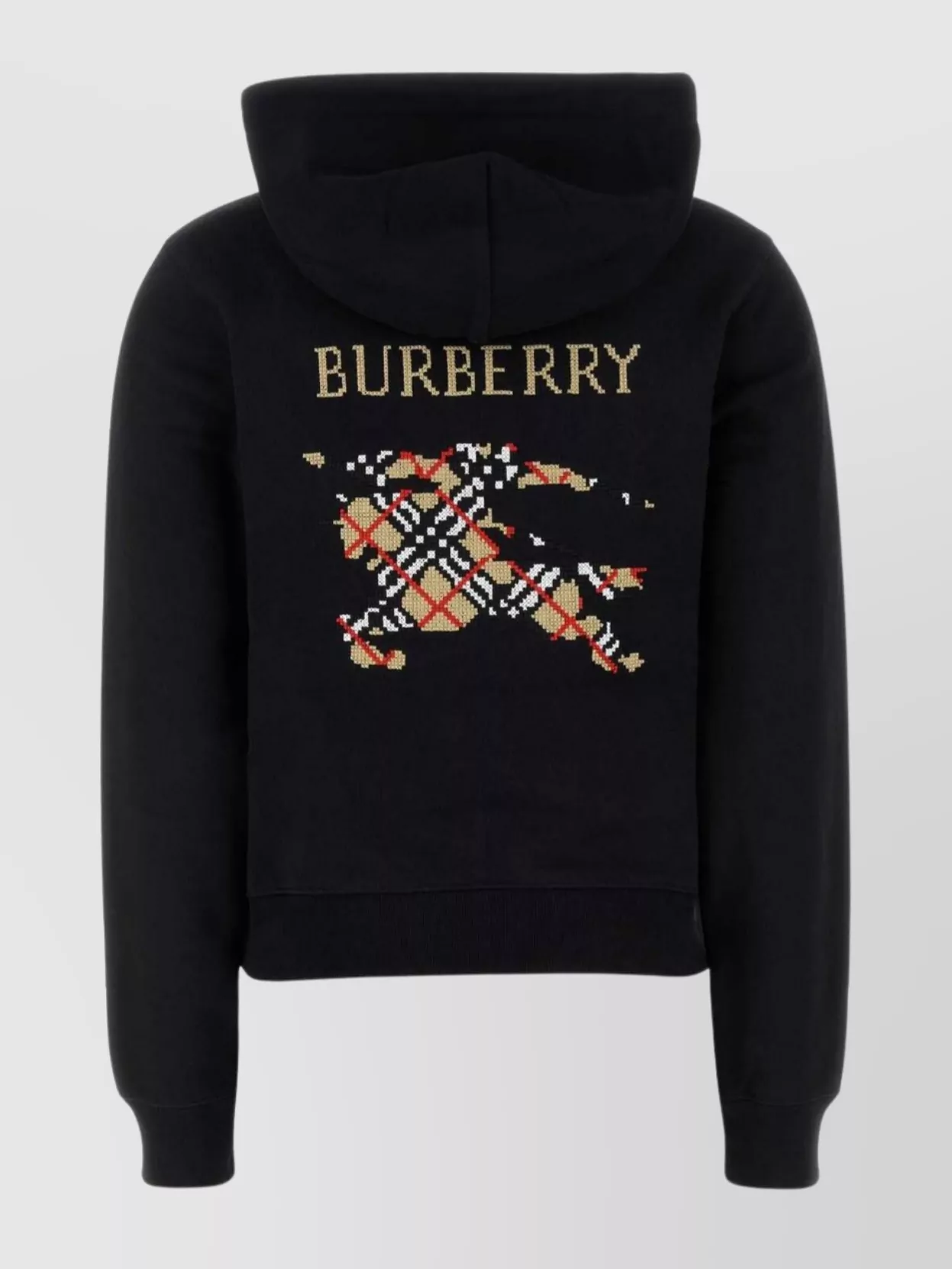 Burberry Cotton Sweatshirt With Drawstring Hood And Front Pocket