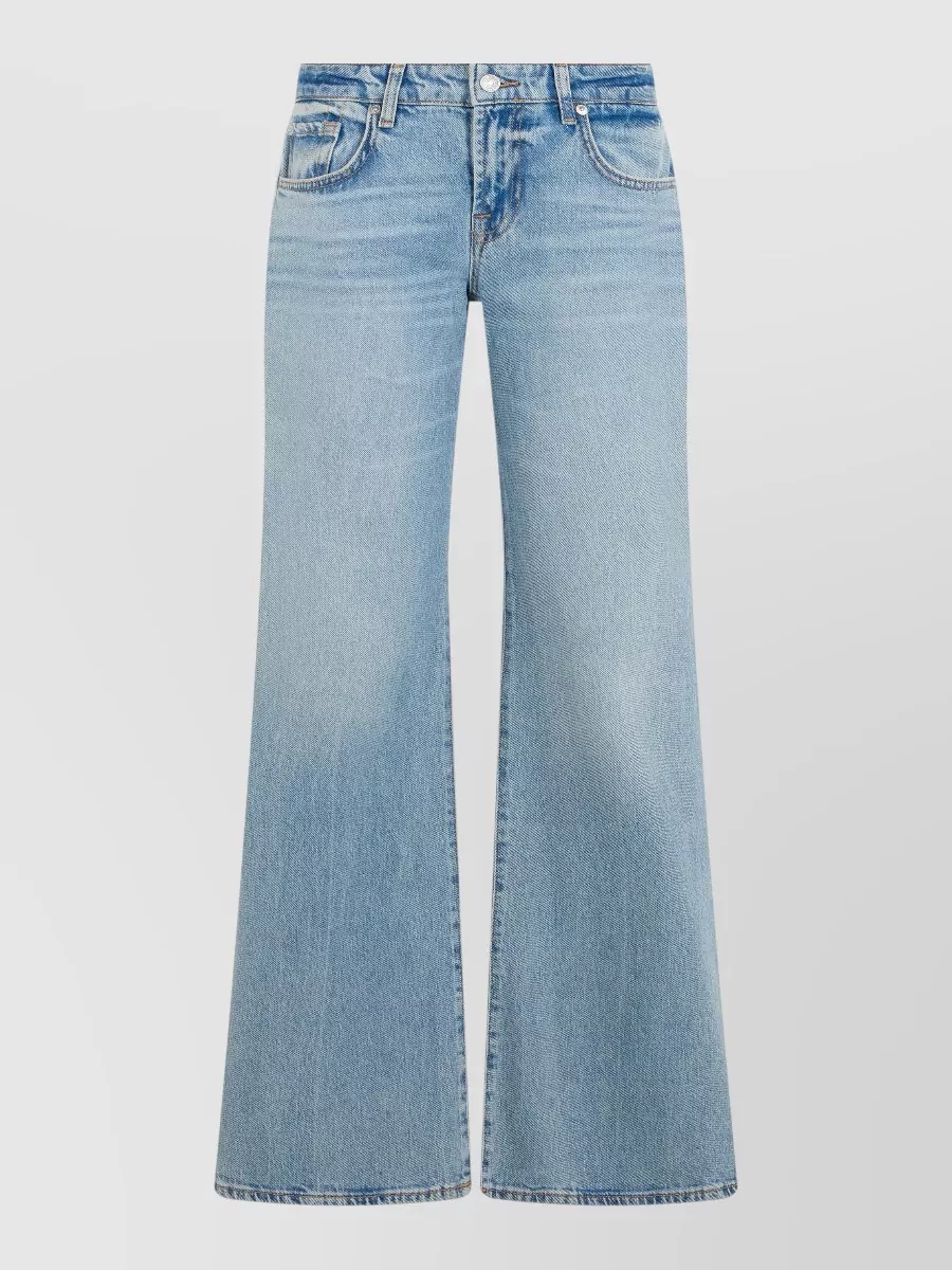 7 For All Mankind low-rise wide-leg denim jeans