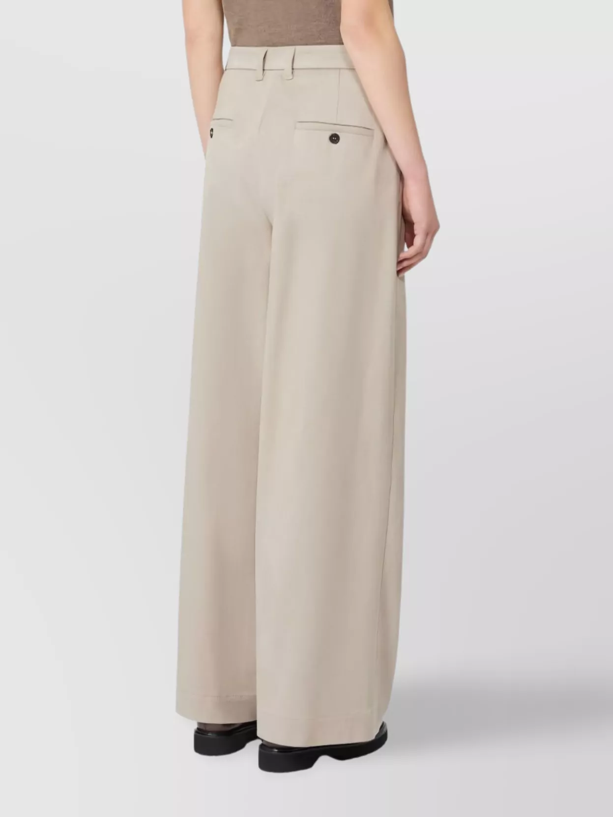 S Max Mara Tailored Trousers With Pleated Design And Pockets