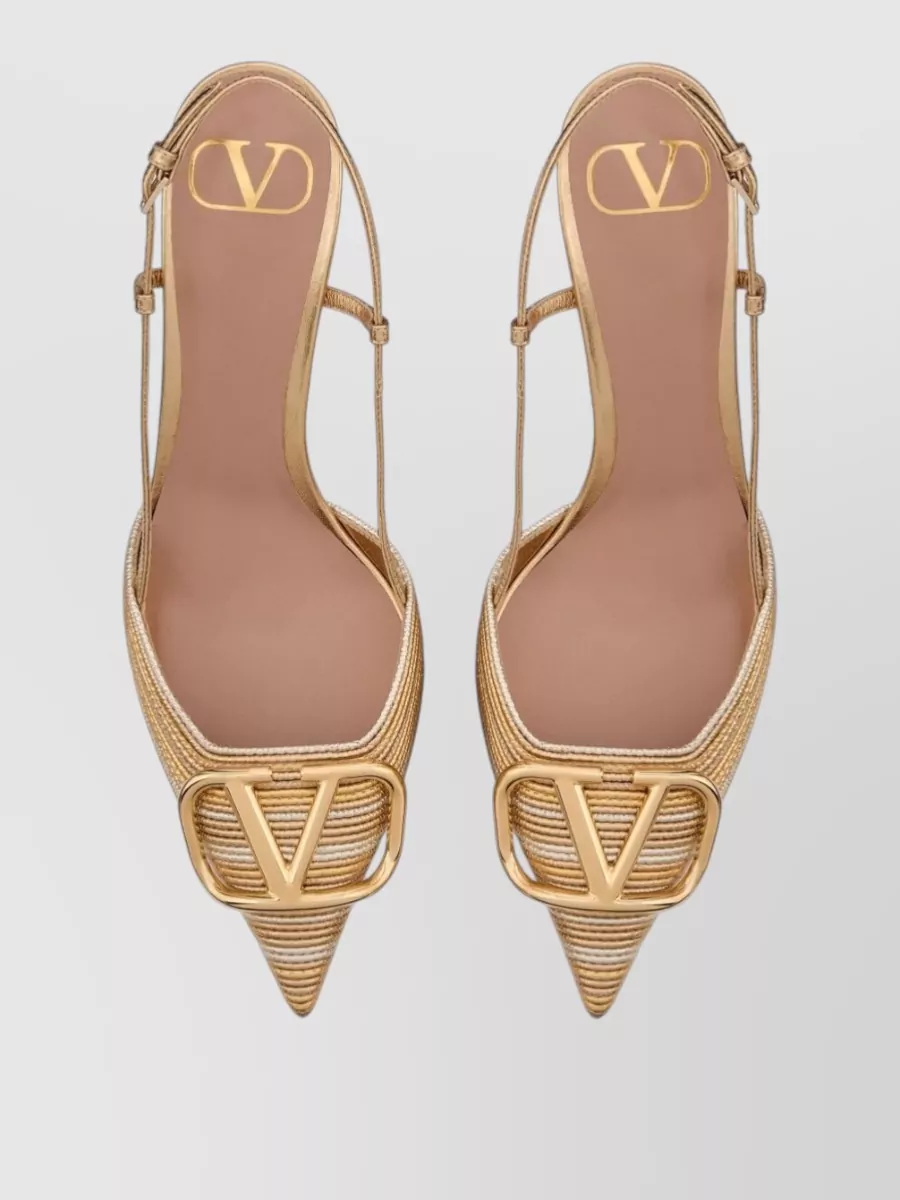 Valentino Garavani Leather Slingback Pumps