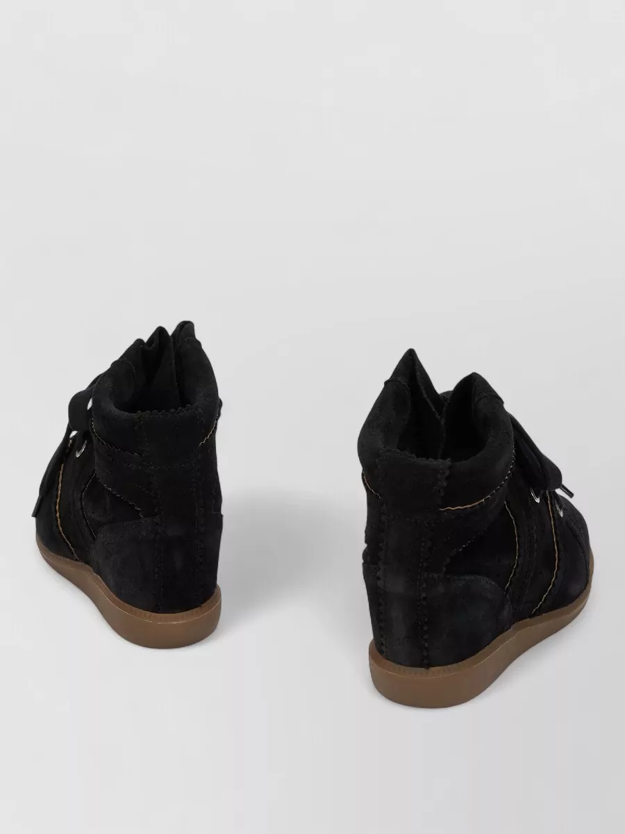 Isabel Marant Leather Wedge Sneakers