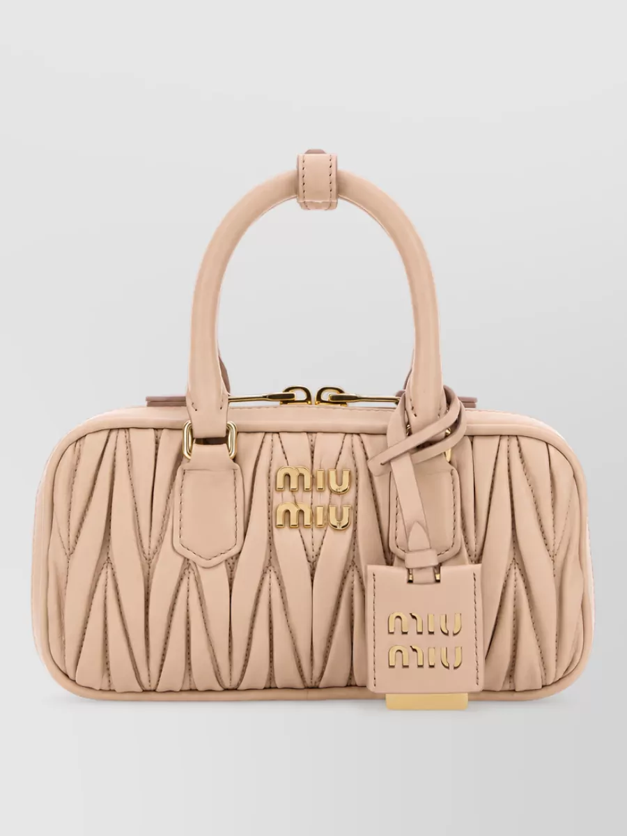 Miu Miu Arcadie Nappa Leather Clutch Bag