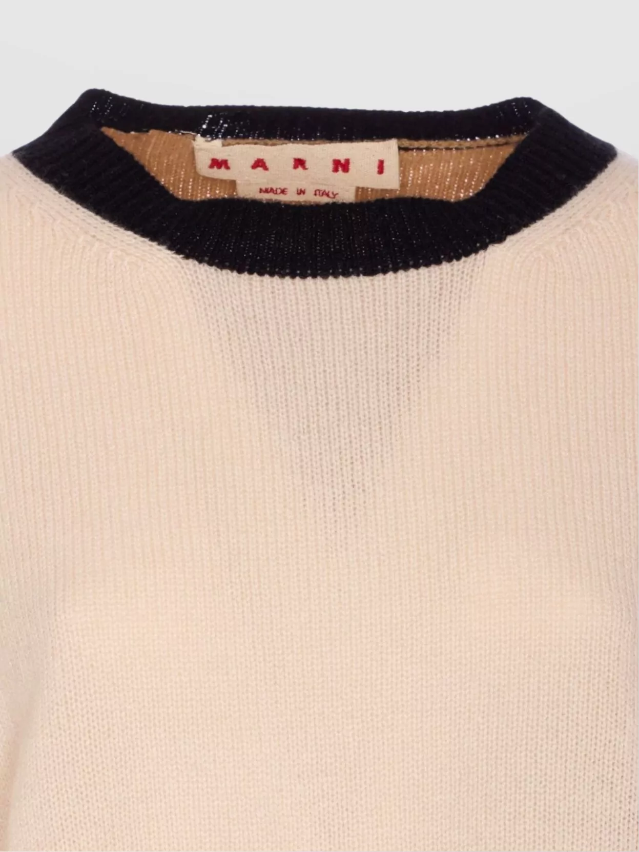 Marni Colorblock Crop Sweater Long Sleeves
