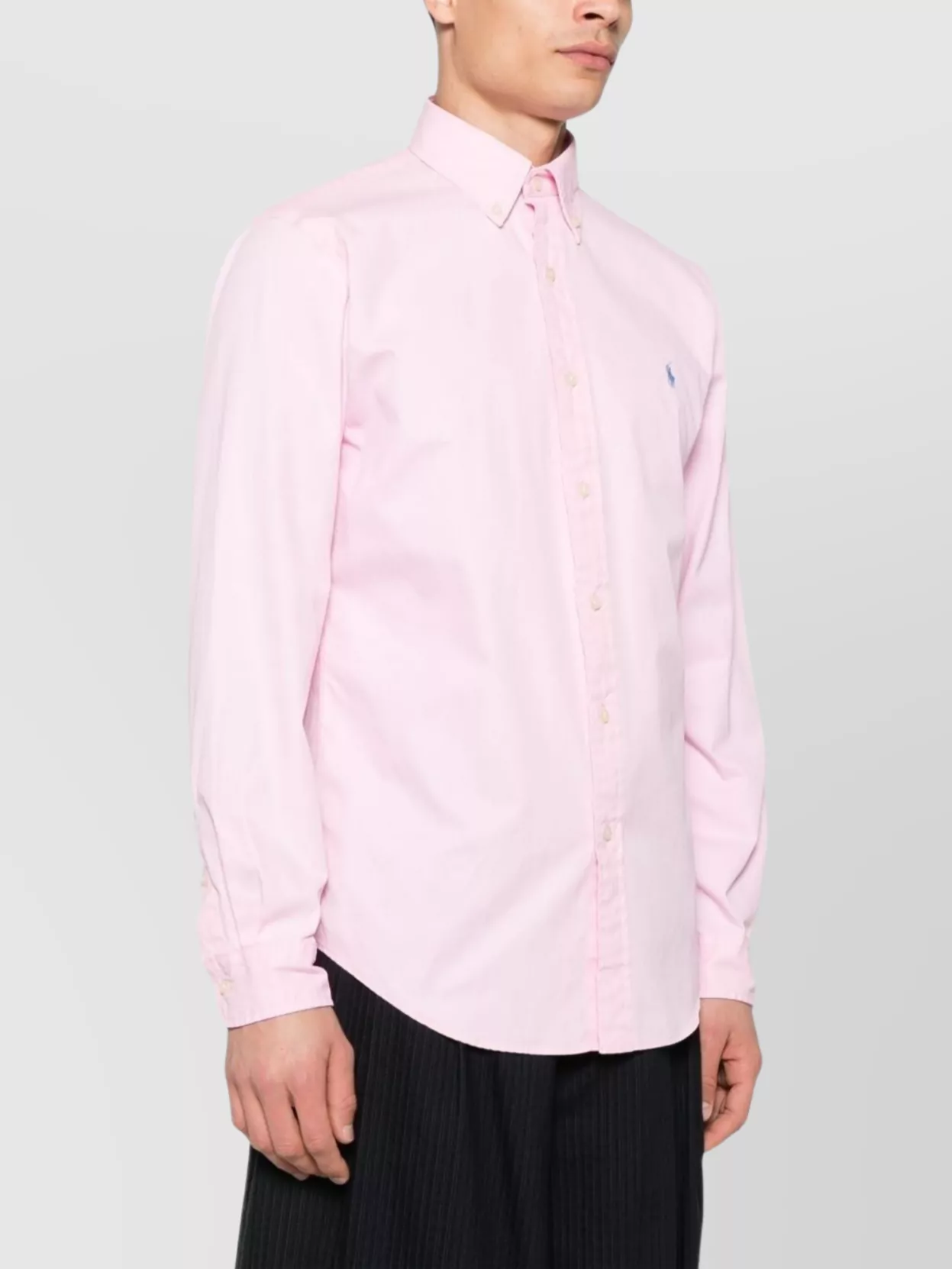 Ralph Lauren Shirt Logo Button-Down Collar