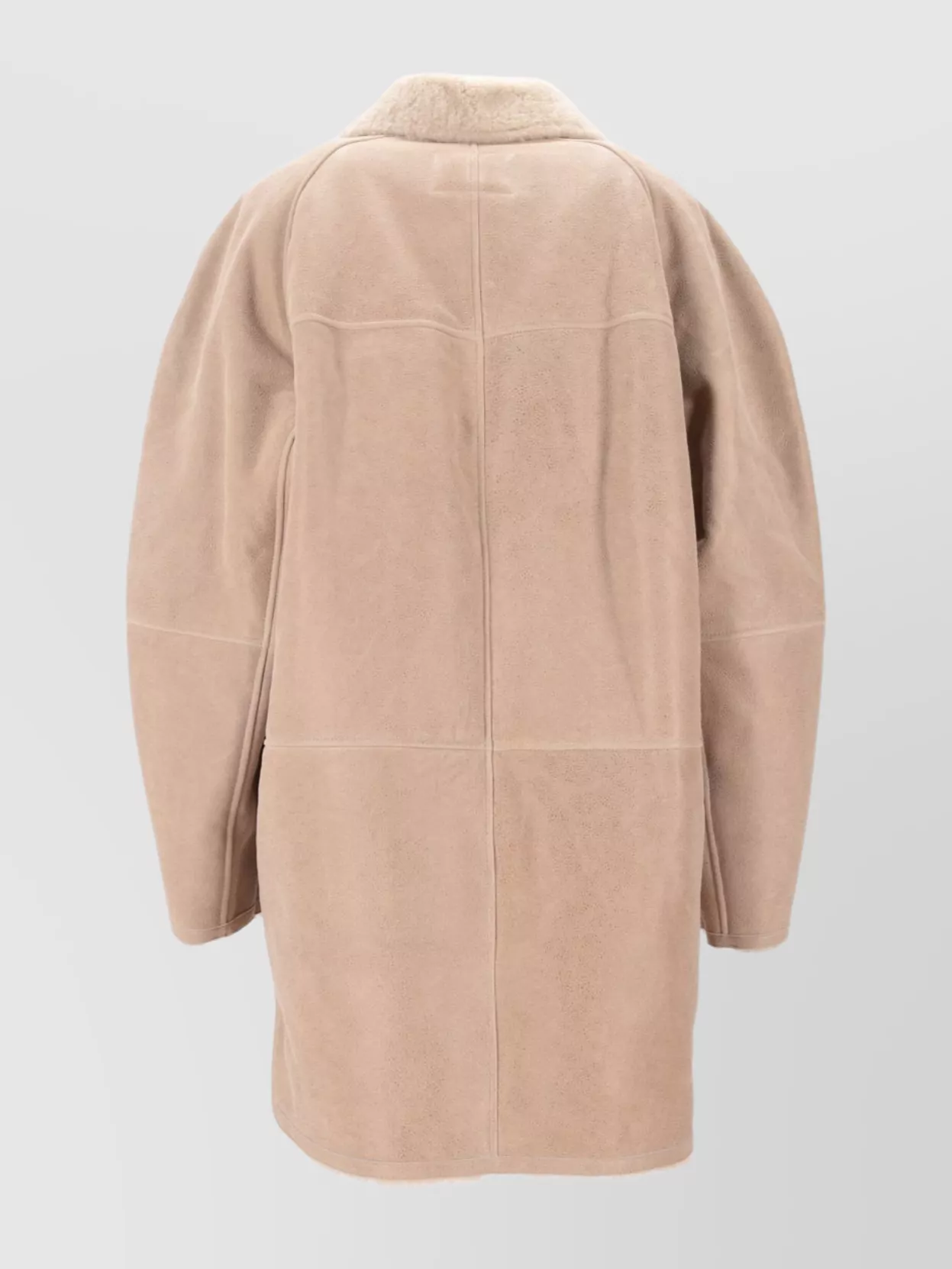 Isabel Marant Longline Jacket Shearling Collar In Multi