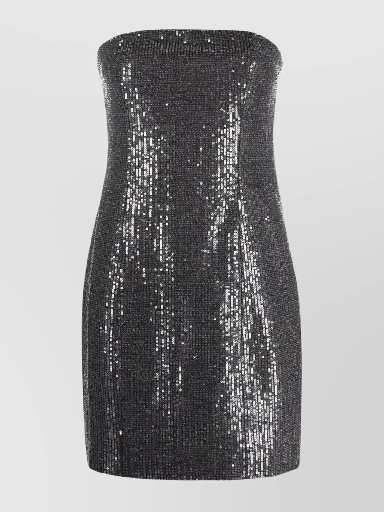 Shop Rotate Birger Christensen Strapless Sequin Mini Dress In Black