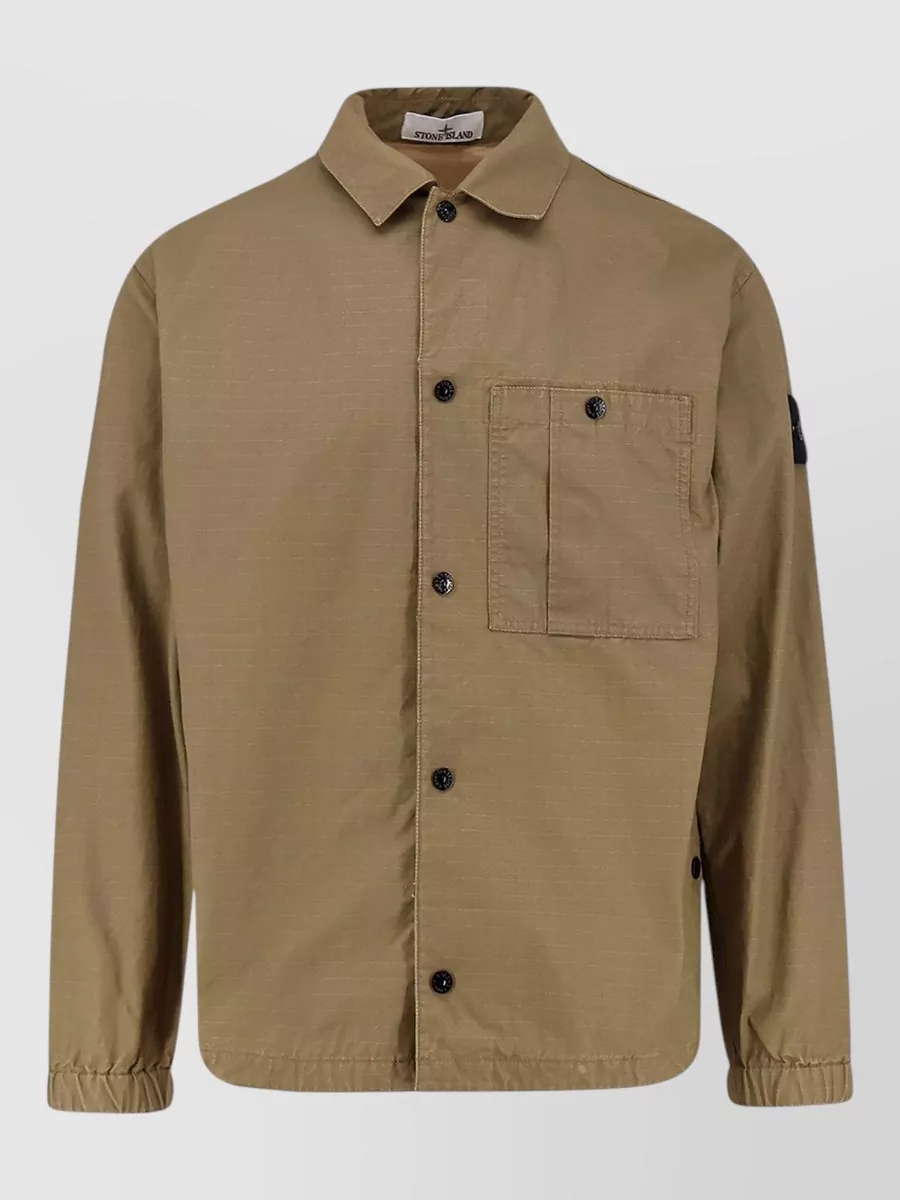 Stone Island Cotton long-sleeve shirt jacket